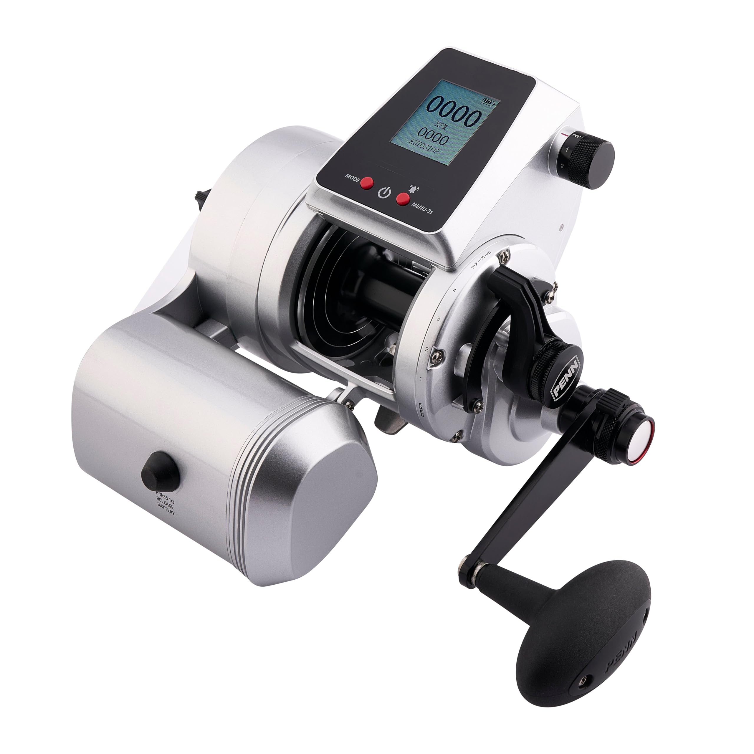 PENN Fathom Kit de moulinet de pêche électrique avec moulinet, batterie et chargeur