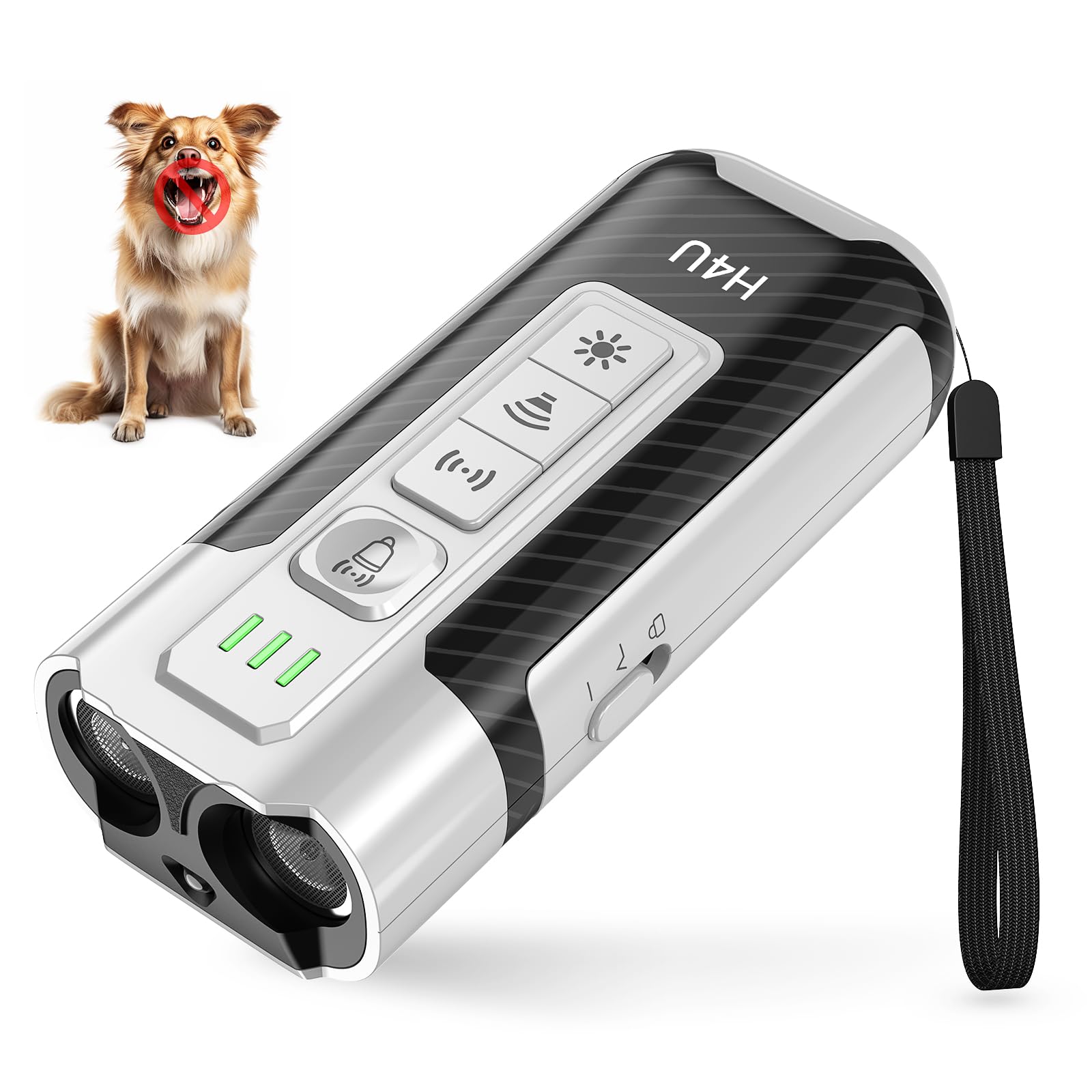 Anti Barking Device for Dogs - Ultrasonic Dog Barking Stopper - Safe & Effective Dog Training & Behavior Aids - 3 Adjustable Modes, Rechargeable & Portable Dog Bark Deterrent for Indoor & Outdoor