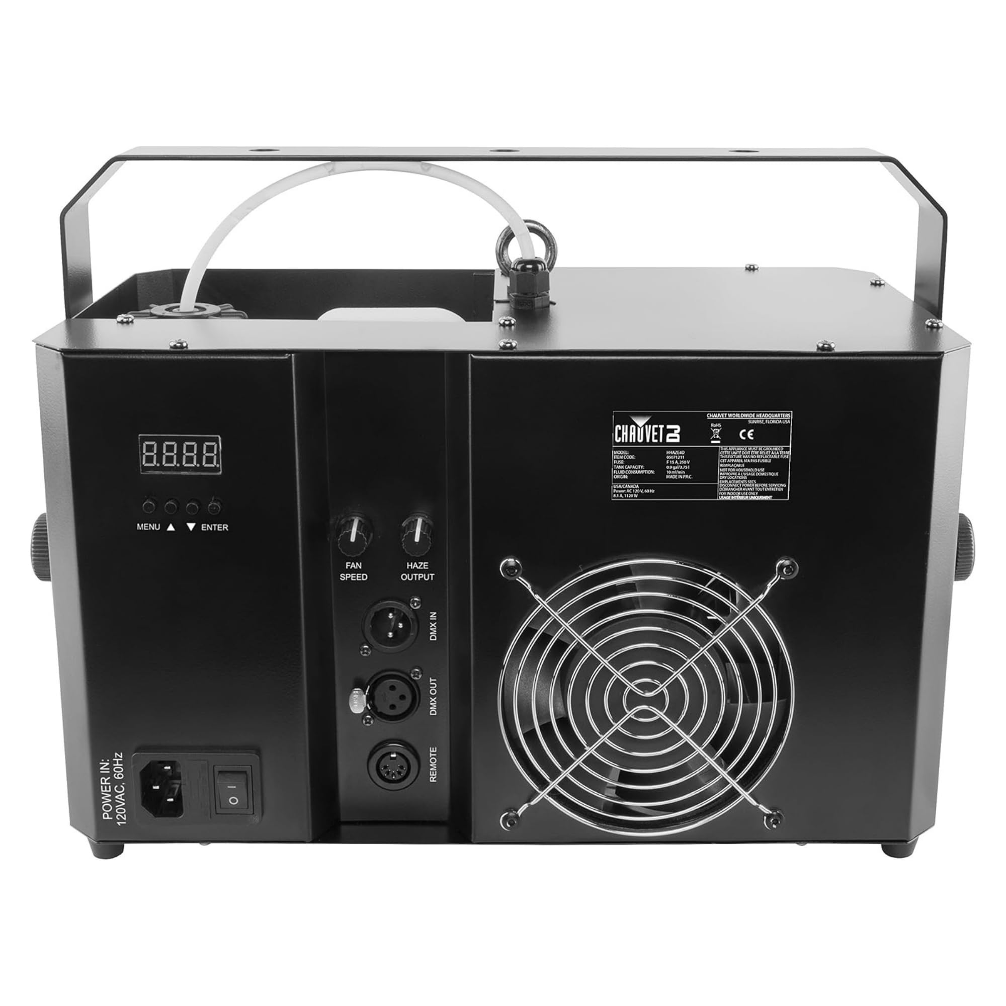 CHAUVET DJ Hurricane Haze 4D Haze Machine à fumée avec minuteur Noir