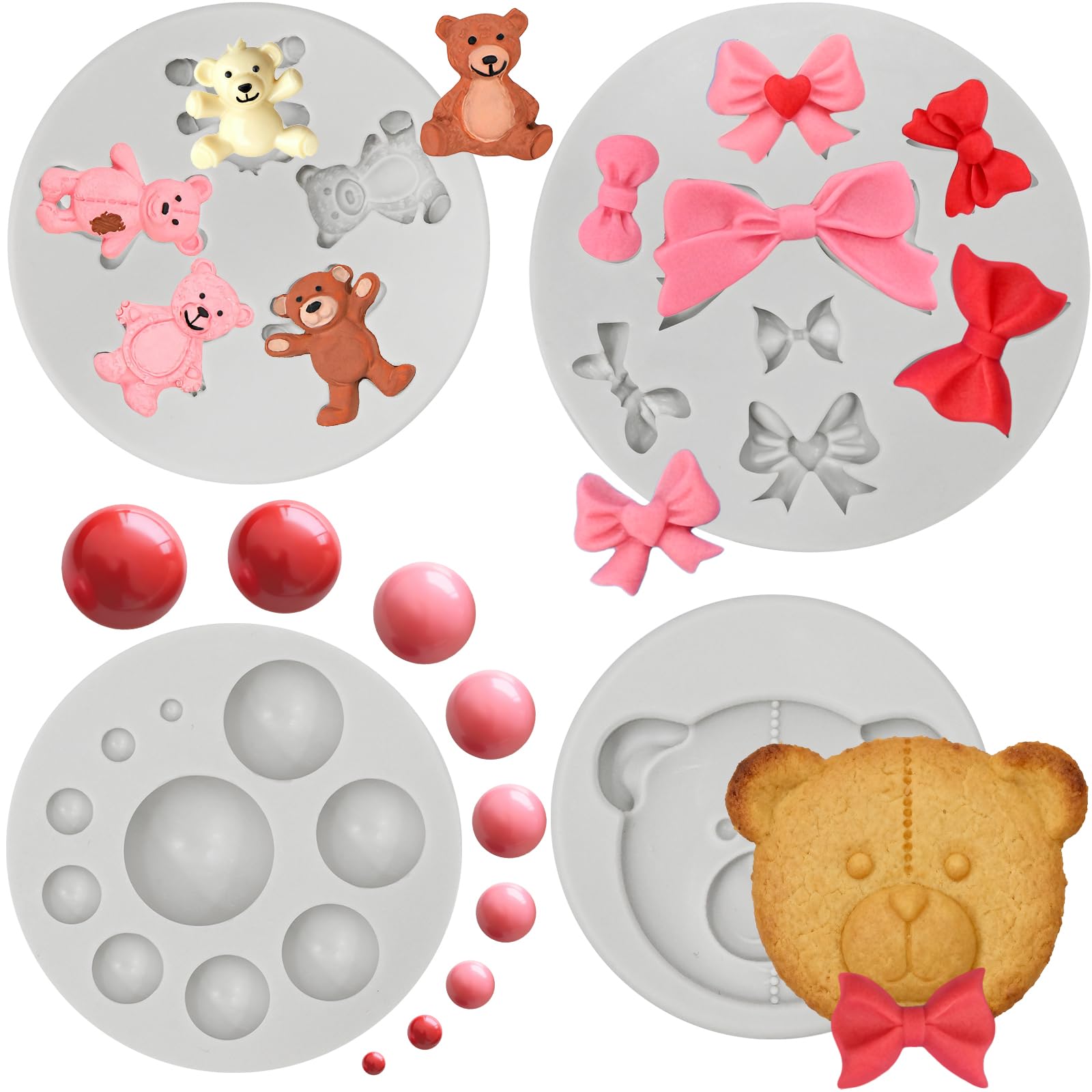 Moon Star Silicone Molds - Cake & Candy Decor -14 Moon Star Silicone Molds - Cake & Candy Decor -14