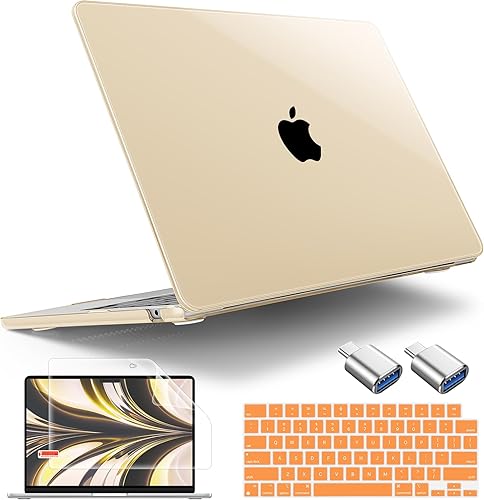 Tuiklol Funda rígida para MacBook Air 2025 2024 2023 de 15 pulgadas con clip M4, M3, M2, modelo A3241, A3114, A2941, carcasa rígida con cubierta de