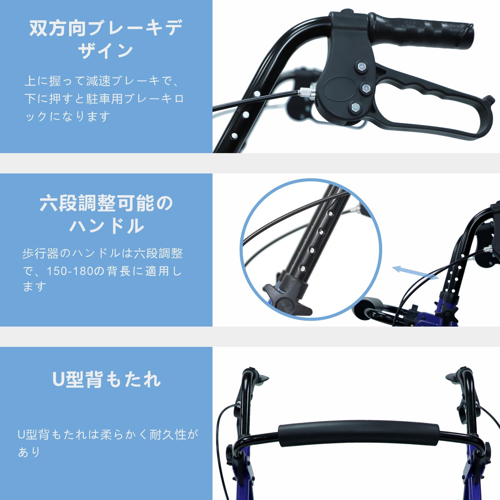 Amazon | Care-Parents 歩行器 シルバーカー 折り畳み式 簡易 軽量