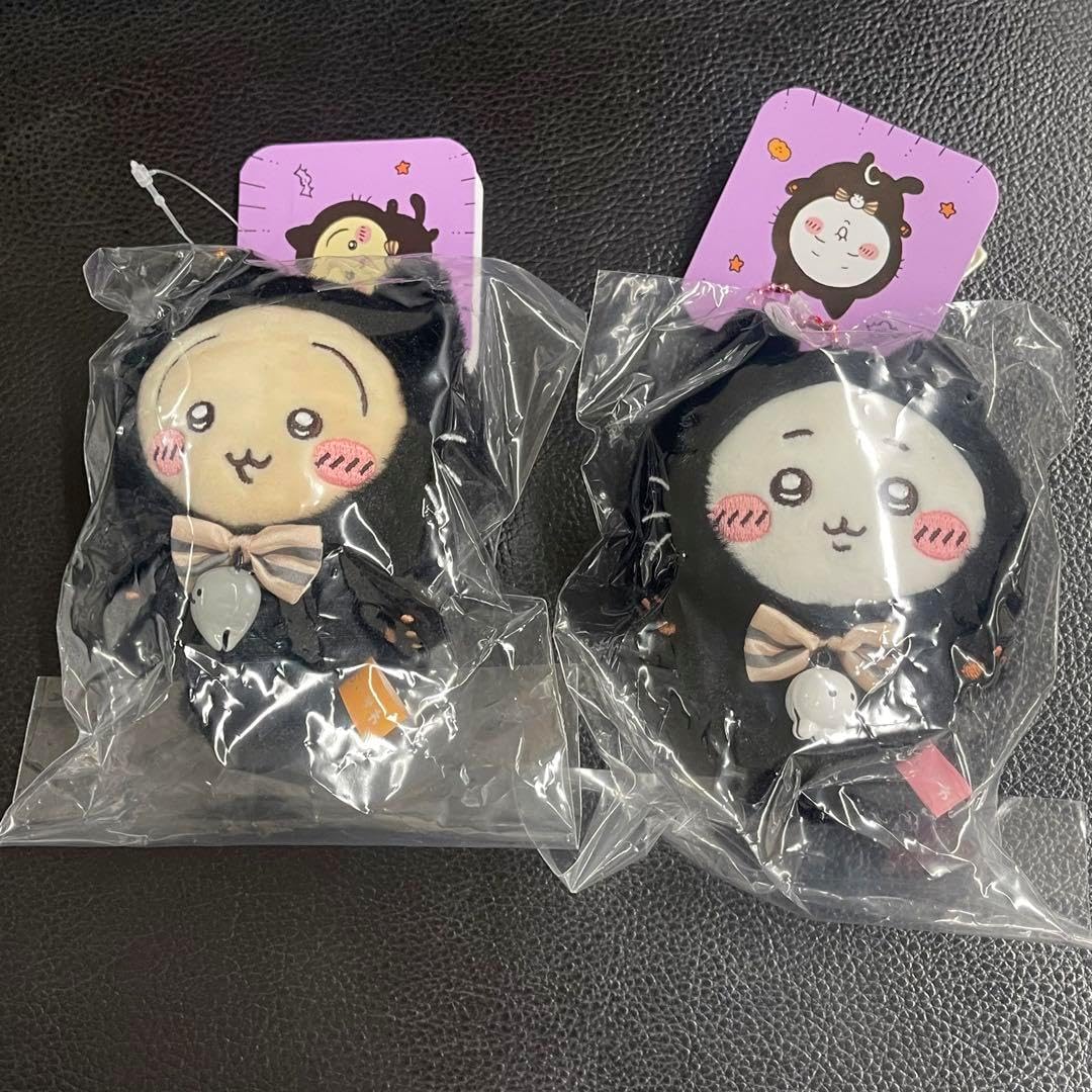 ちいかわ黒猫のマスコット かぼちゃなうさぎ ちいかわ仮装ハロウィン