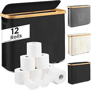 26L Toilet Paper Storage Basket with Lid
