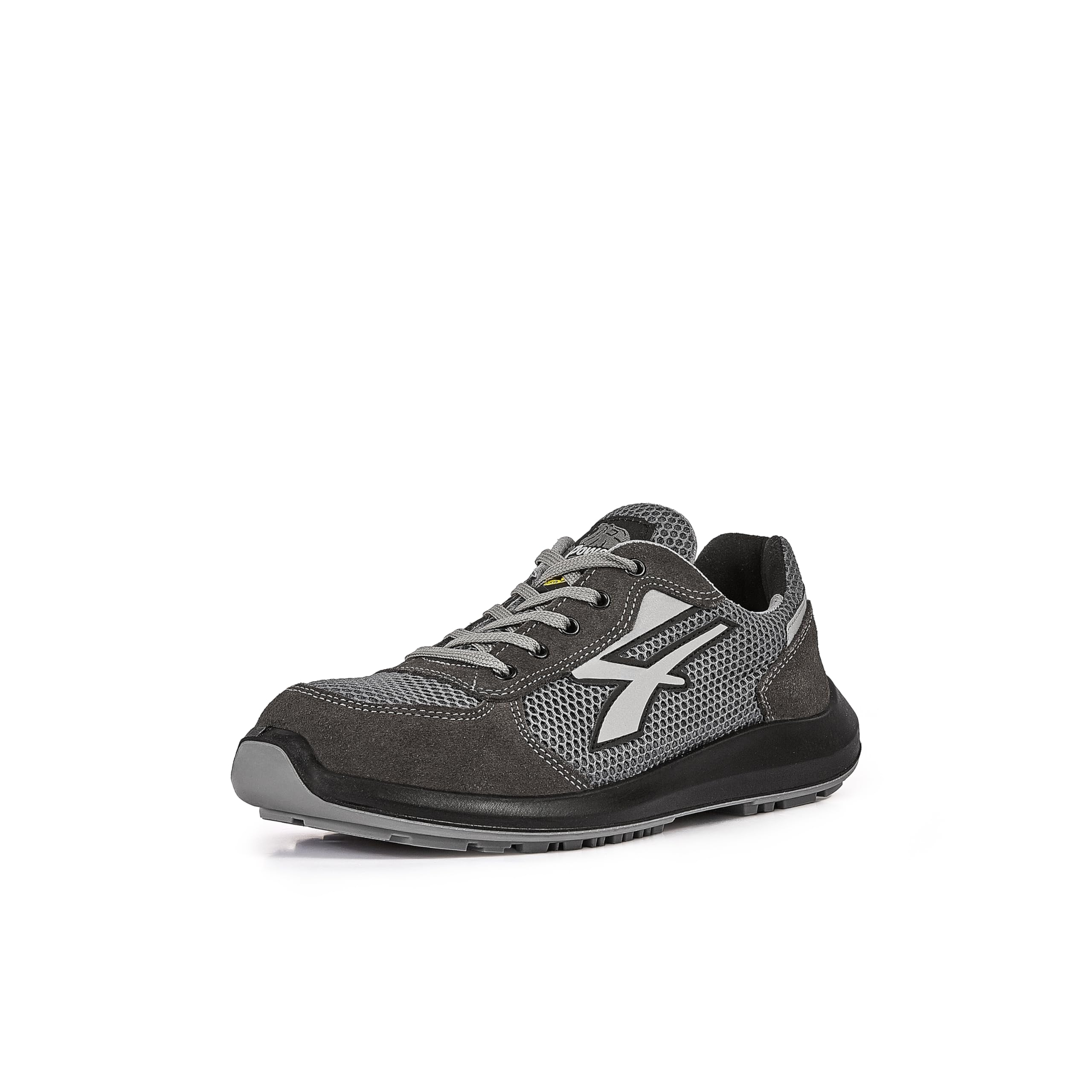 U-Power - Scarpe Antinfortunistiche Basse Gemini S1P SRC ESD - Grigio - Verde - Red UP RU20026 - U-Power