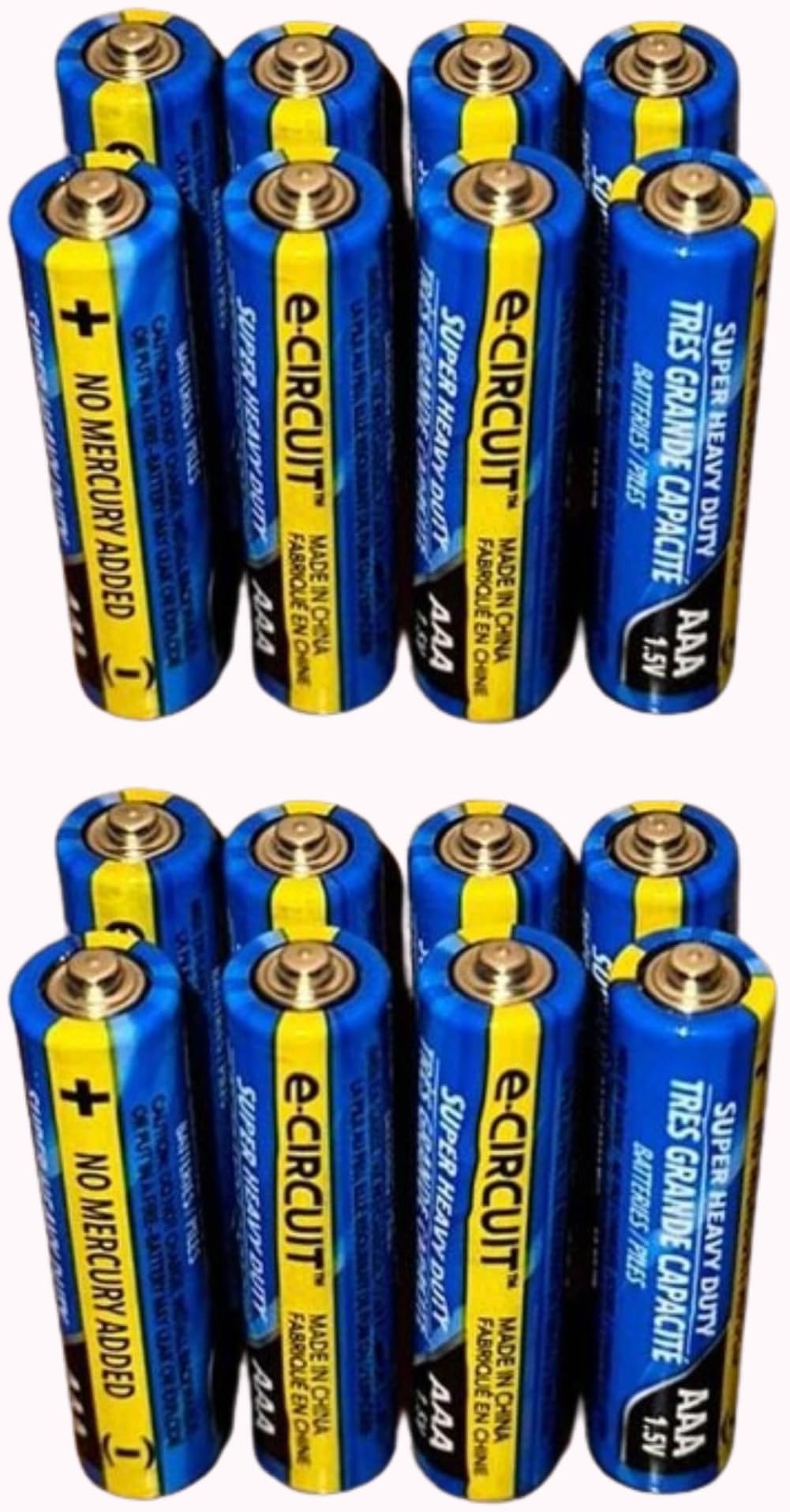 Super Heavy-Duty AAA Batteries, Pack of 16