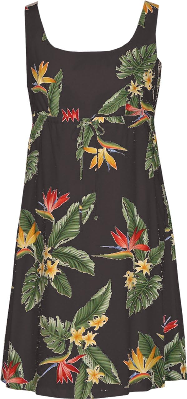 Women's Bird of Paradise Display Empire Tie Front Dress