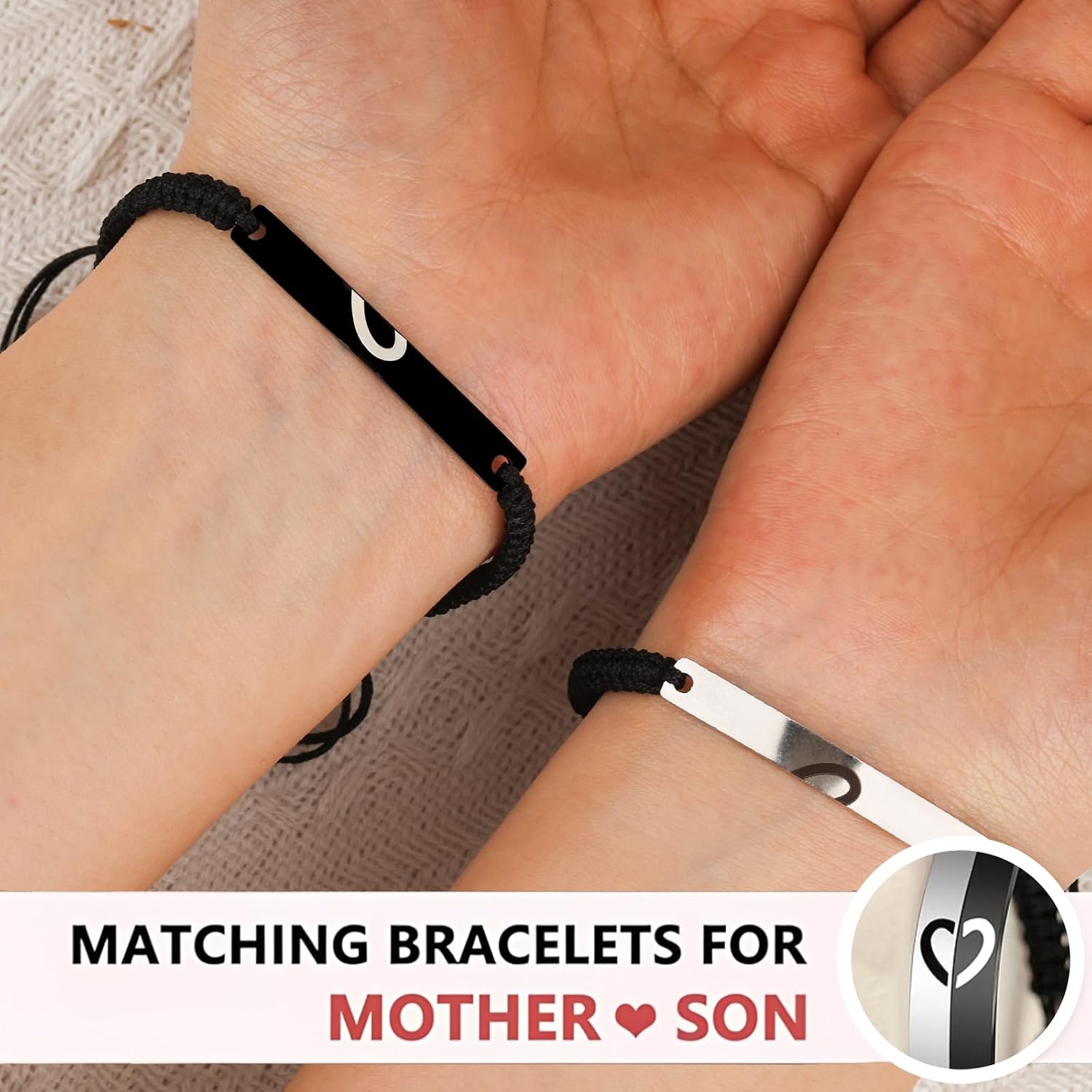 To My Son Bracelet Gifts from Mom Mother, Christmas Stocking Stuffers Birthday Valentine's Day Mother’s Day Gifts for Mom Adult Son Teens Teen Teenage Boys Kids 8 9 10 11 12 13 14 15 16 Year Old