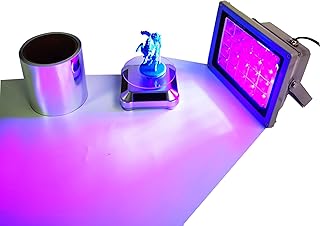 FUNGDO UV Resin Curing Light for LCD 3D Printer/SLA 3D Printer/DLP 3D Printer solidify photosensitive Resin 405nm UV Resin with 20w Power 200w Output Affect for DIY Curing Box