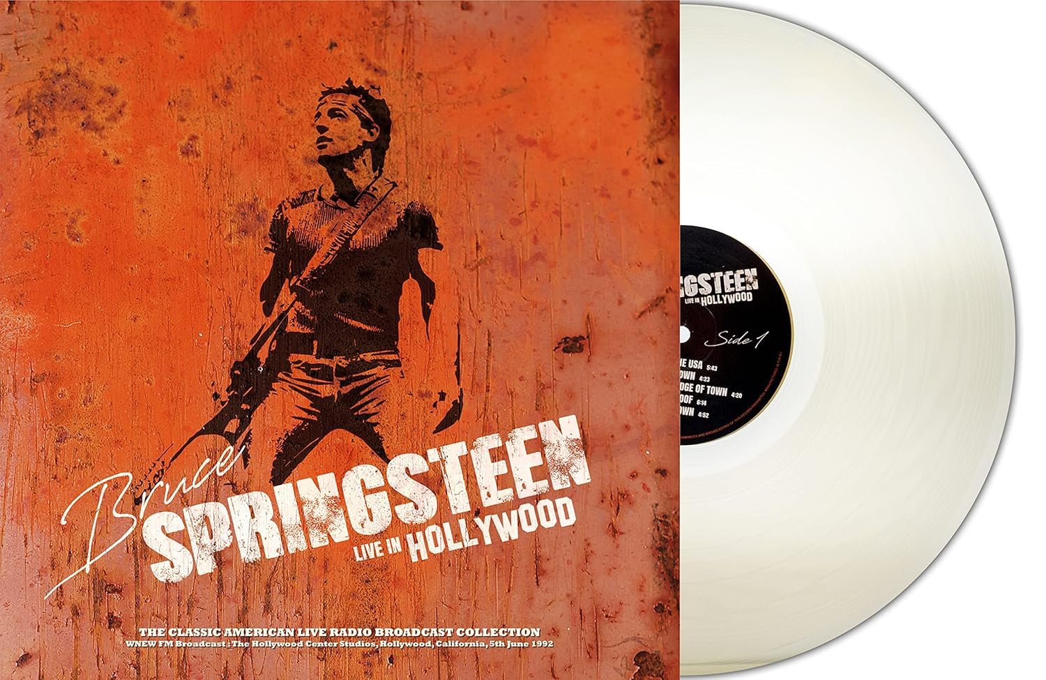 BRUCE SPRINGSTEEN - VIVERE A HOLLYWOOD 1992 ARANCIONE TRASPARENTE
