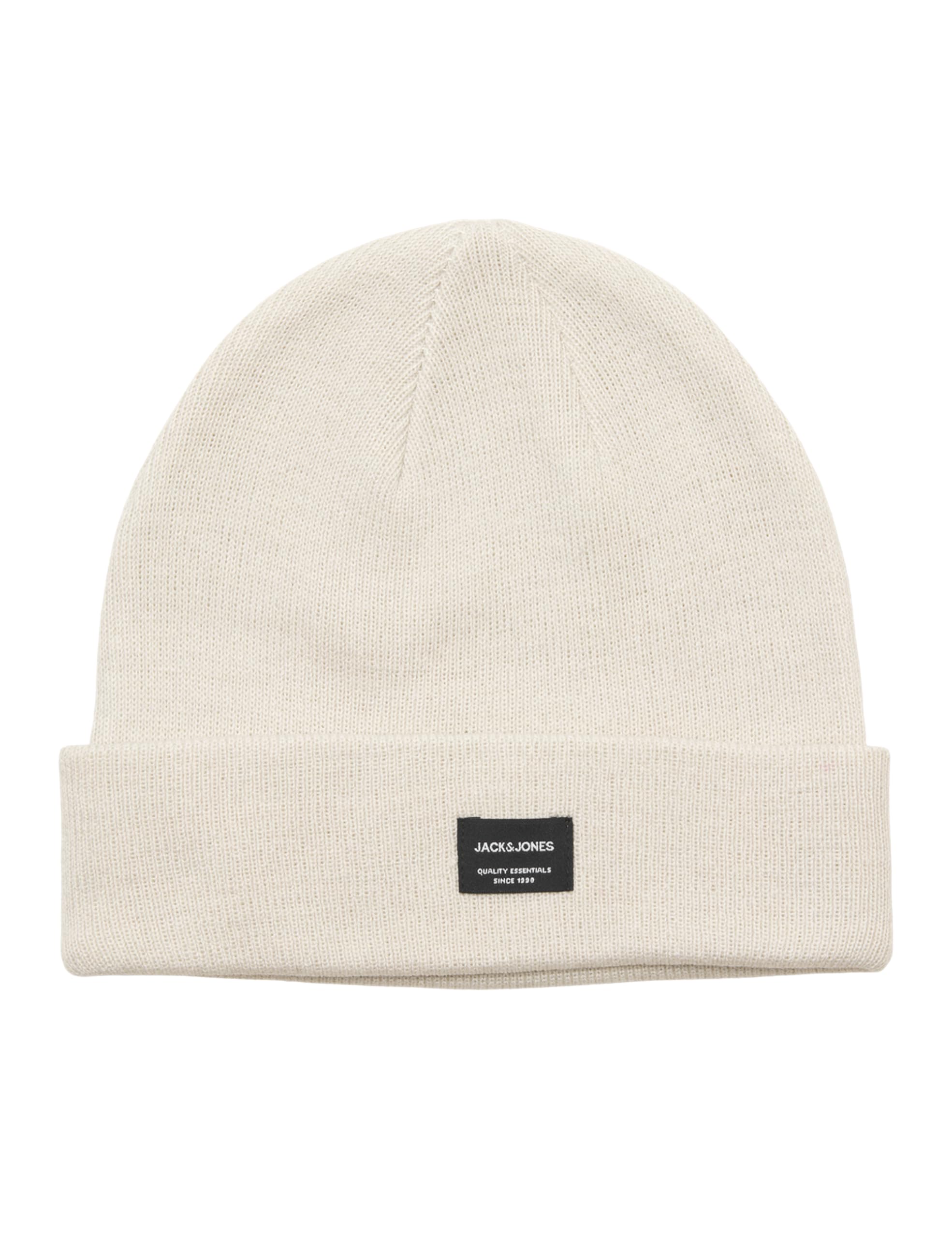 Jack & Jones Men's Jacdna Beanie Noos Knitted Hat, Moonbeam, One Size