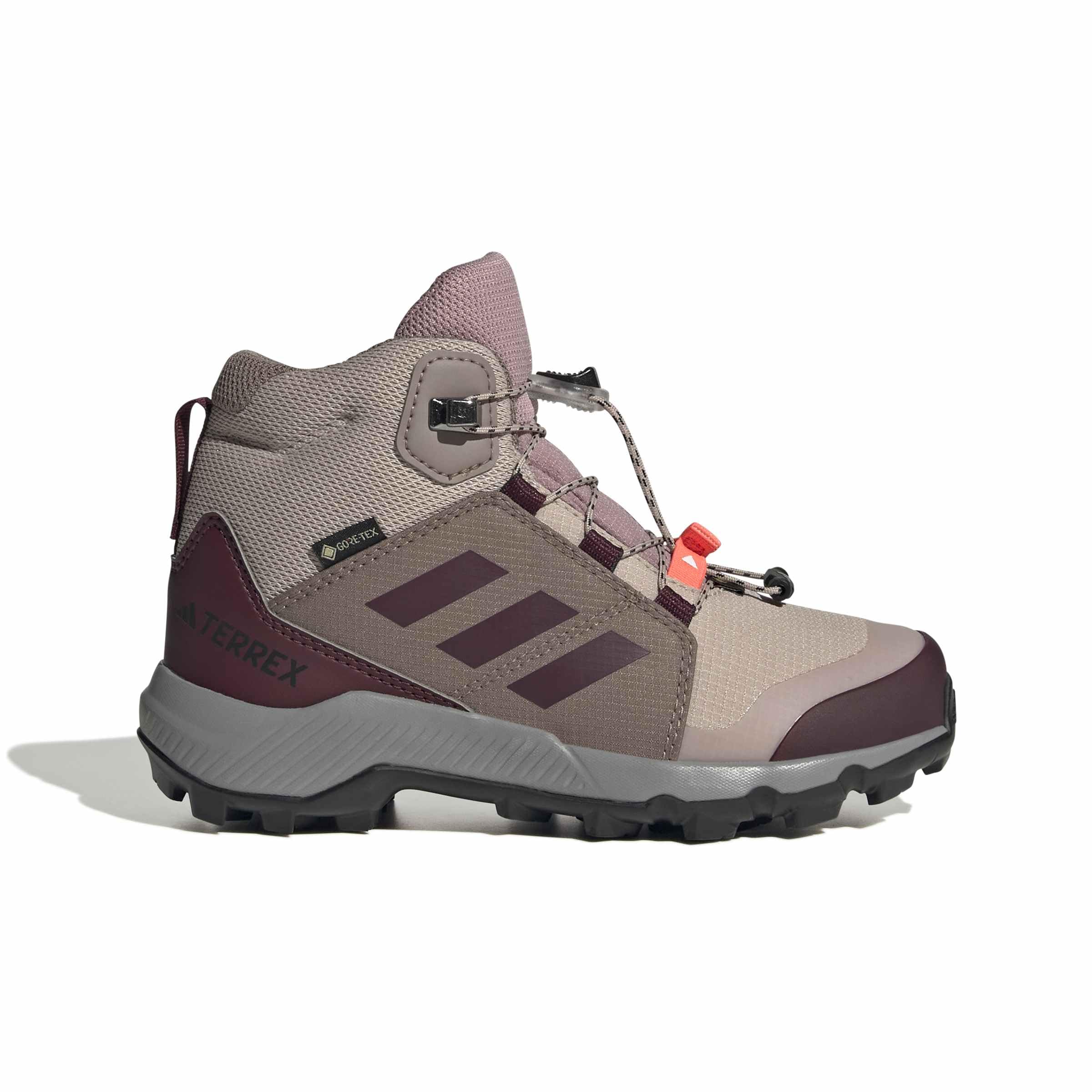 adidas Uniseks - dzieci Terrex Mid Gore-Tex Hiking Kids Shoes, magic mauve/wonder taupe/maroon, 37 1/3 EU