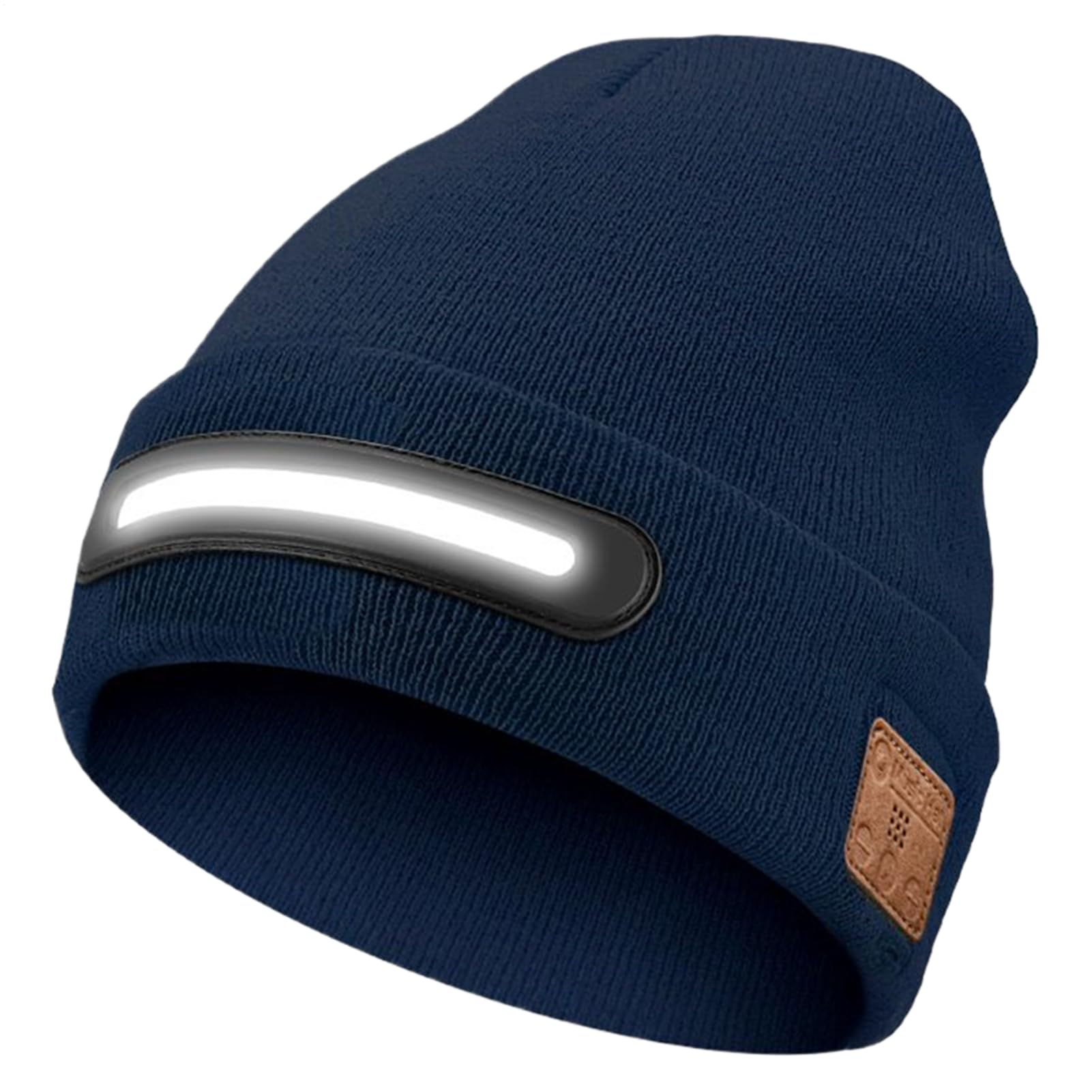 Bonnet en tricot rechargeable avec lampe frontale et audio intégré - 8