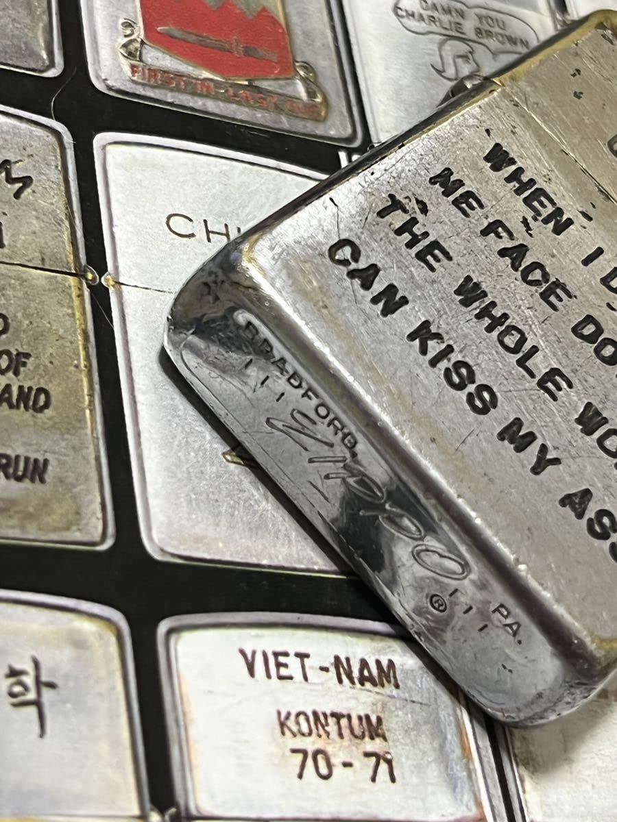 Amazon.co.jp: ベトナムZIPPO本物 1968年製ベトナムジッポー