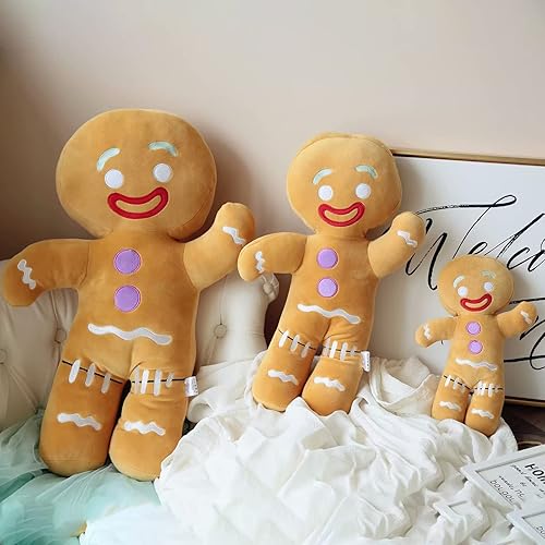 Miniatura 2 de Juguetes de peluche decorativos de pan de jengibre, peluche creativo de galleta de Navidad, lindo animal de peluche de Navidad, muñeco de jengibre