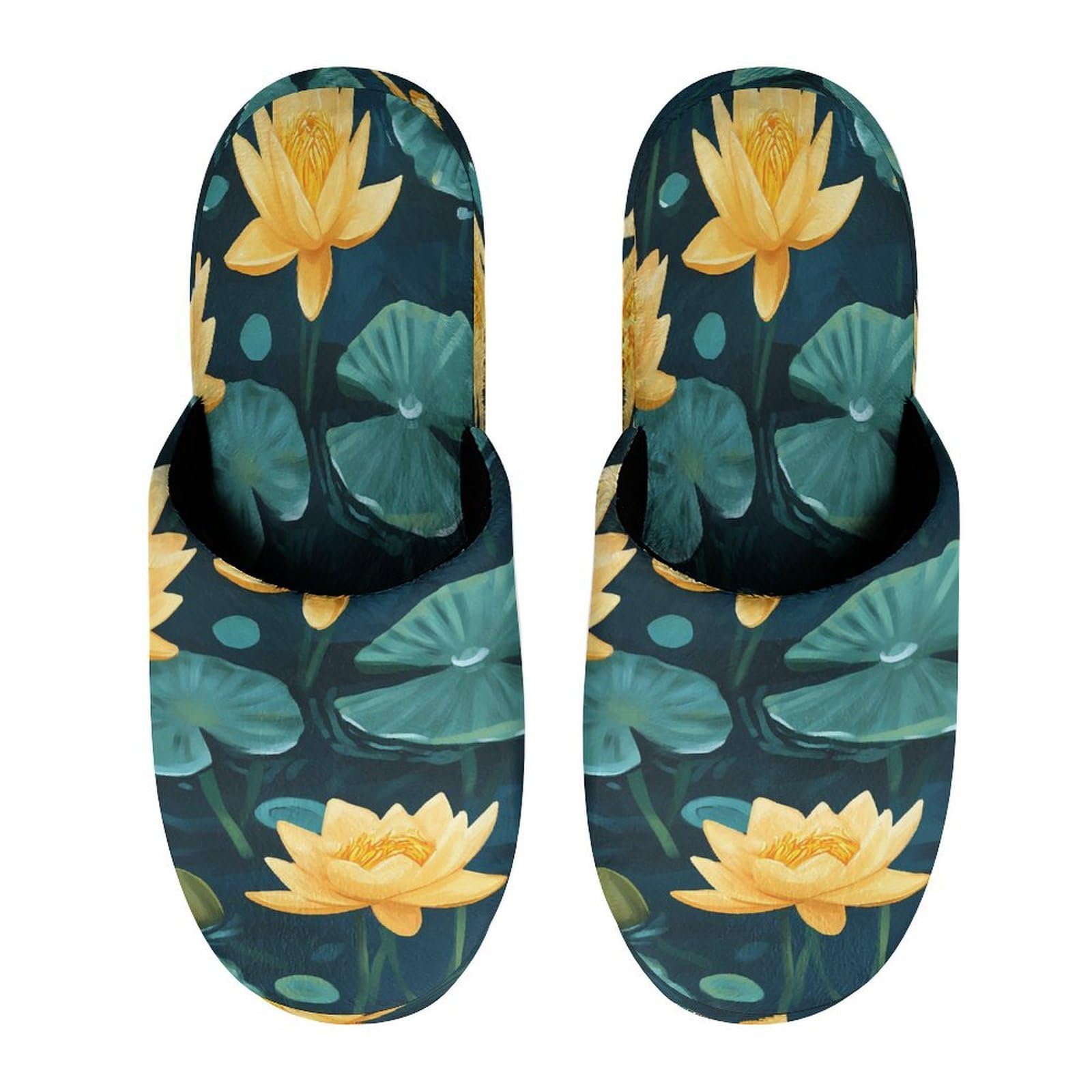 Pantofole da uomo estive con rane con fiori in memory foam scarpe da casa leggere pantofole lavabili