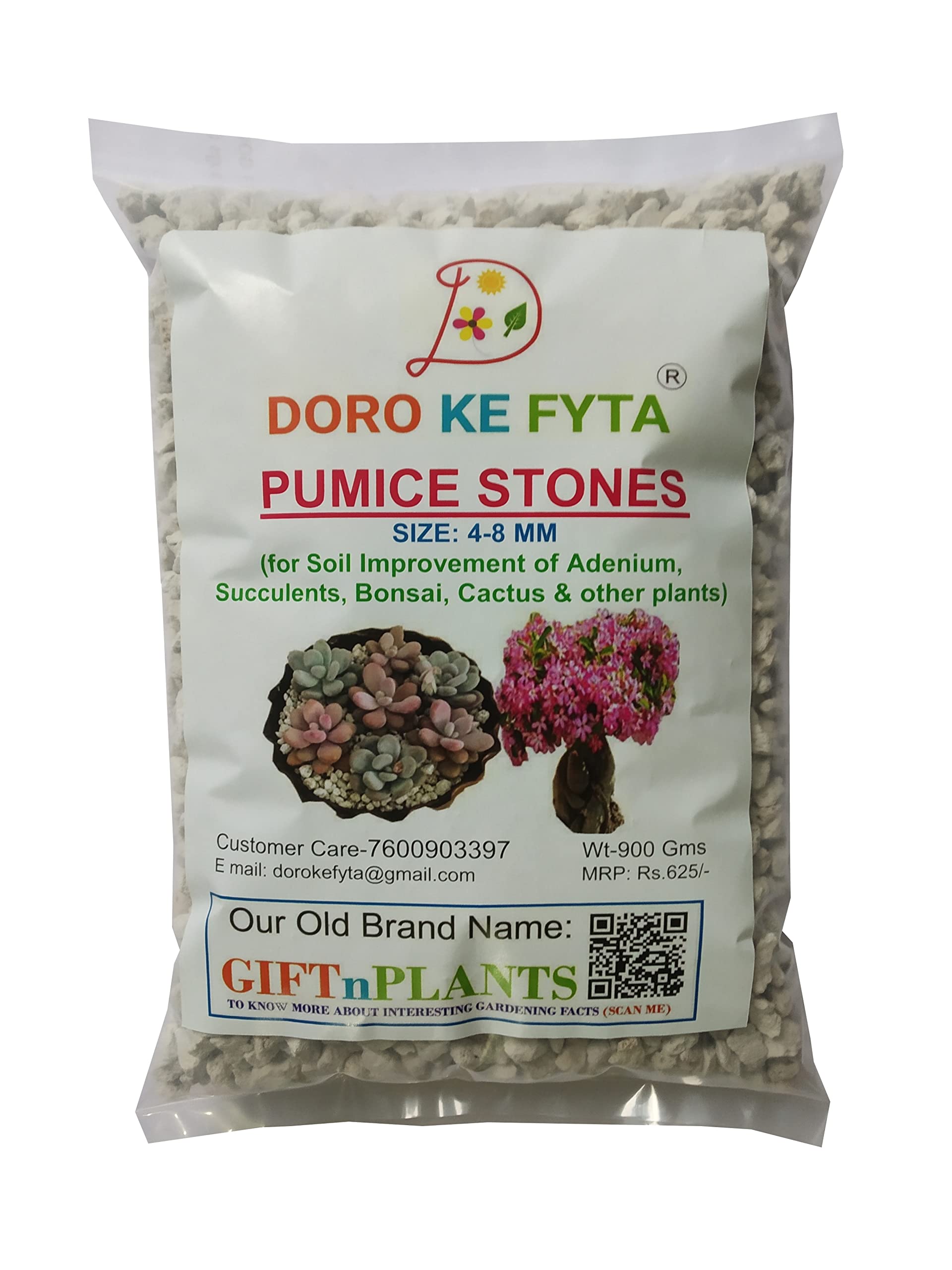 DORO KE FYTA Pumice Stones (Size: 4-8 mm) Wt- 900 GMS for Garden/Horticulture (Soil Amendment) & Mulching (B09Q23YHTZ) Amazon Price History, Amazon Price Tracker