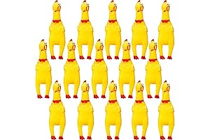 15 Pack Squeaky Rubber Chicken Novelty Noisemaker