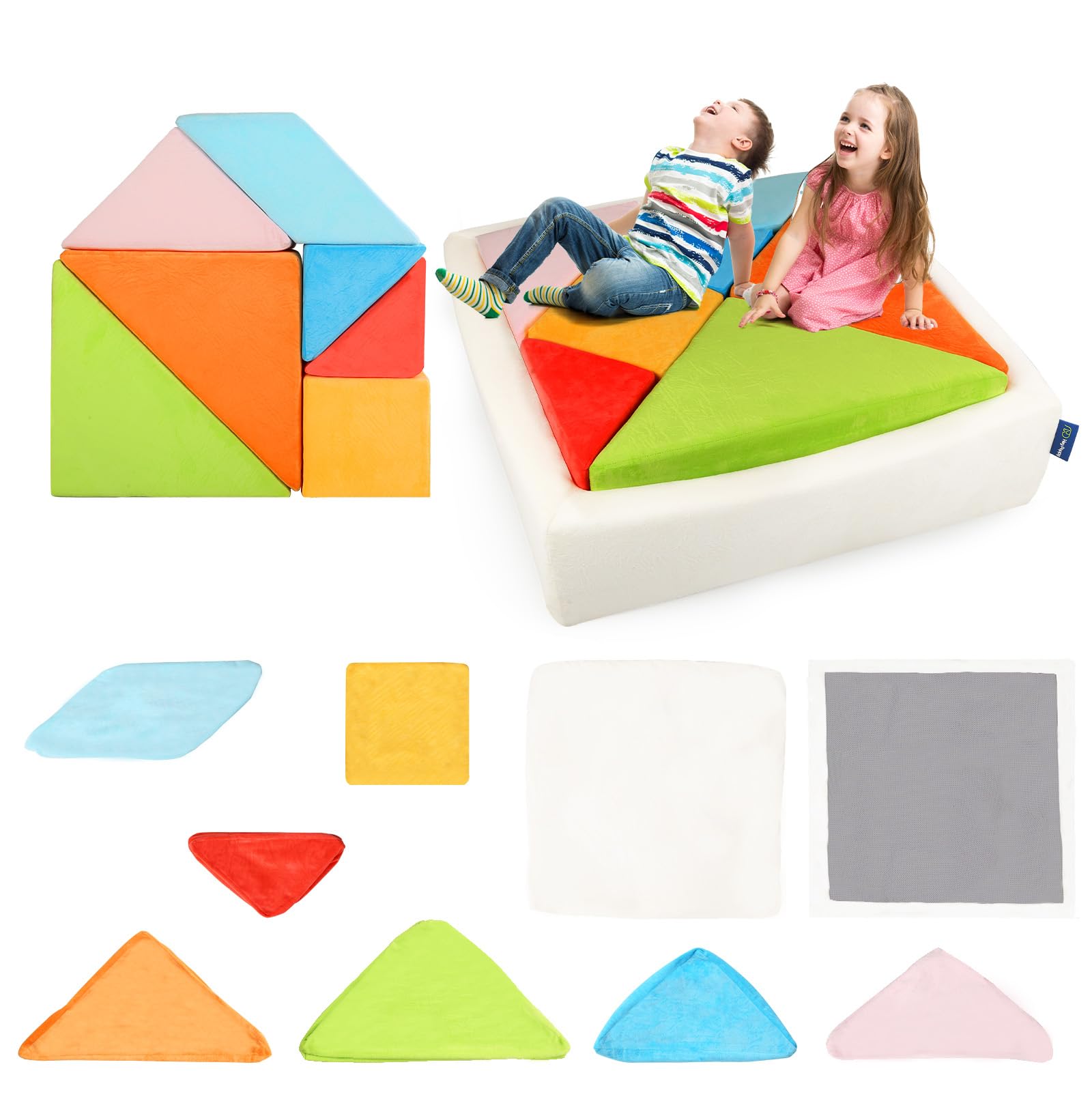 Amazon.com: Heypappy Kids Play Sofa Cover Set, Washable Couch