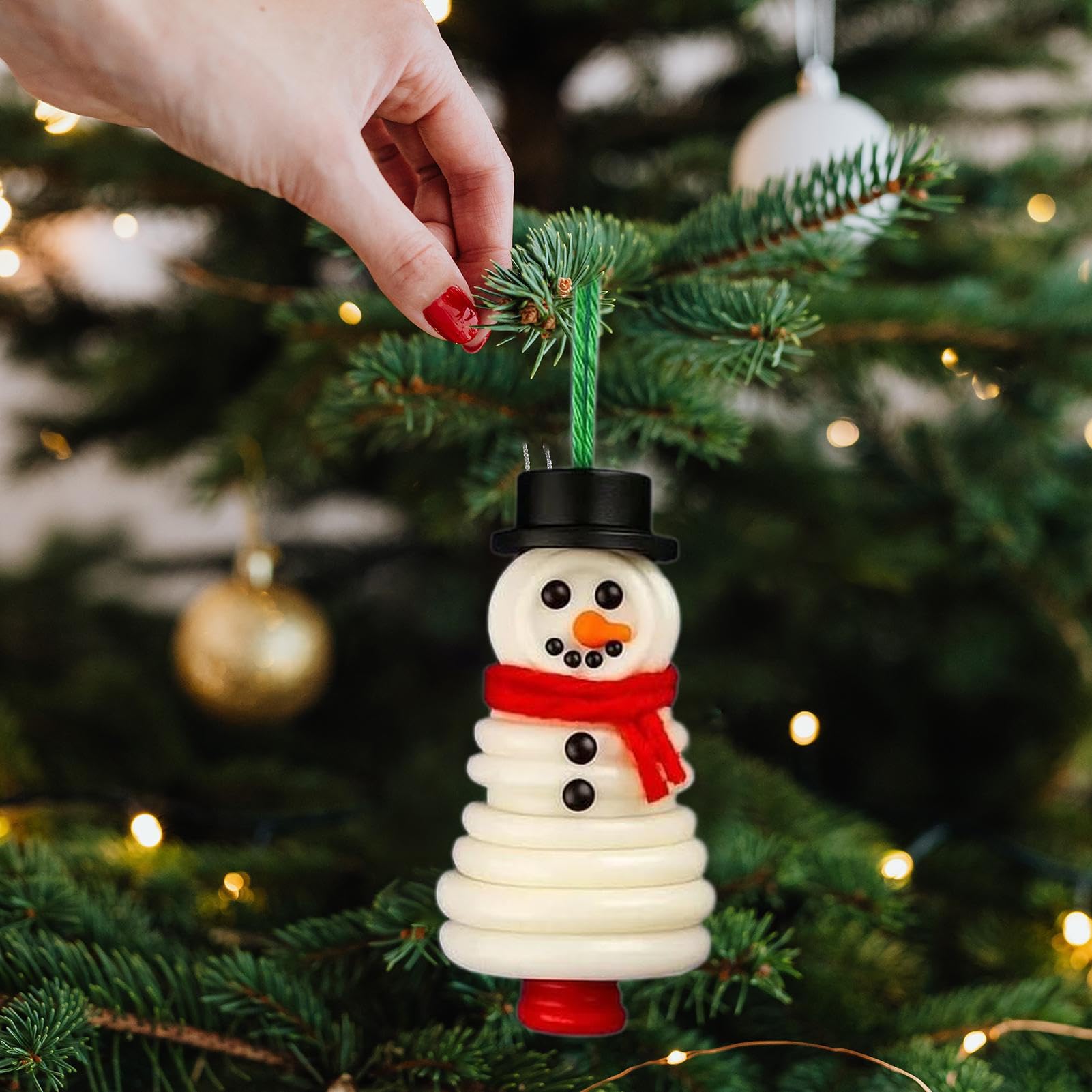 Kinder Bastelset Weihnachten DIY Christmas Button Ornament Set - 4-teiliges Bastelset Für Weihnachtsdekoration Christmas Ornament Set