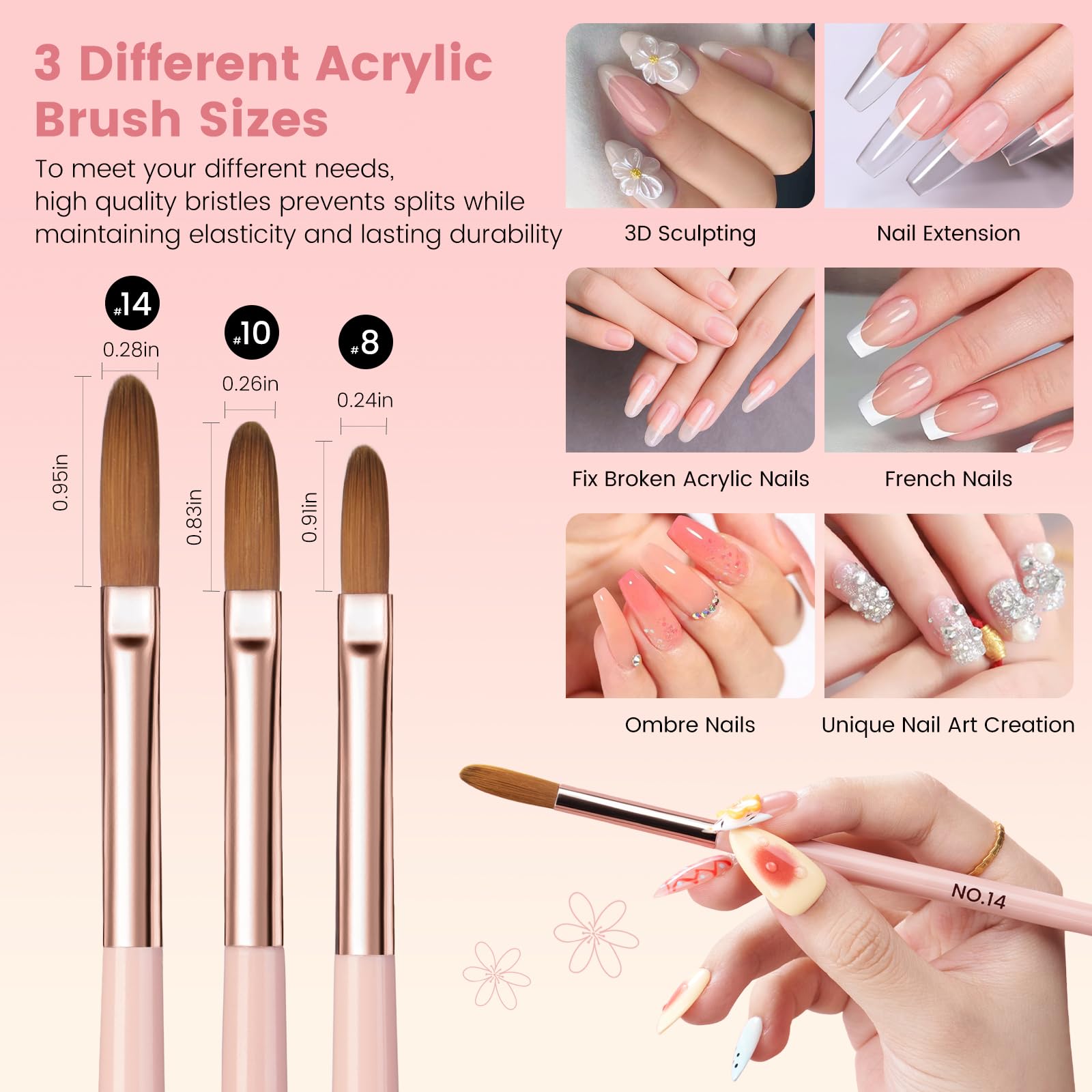 Yokilly Set de Pinceles para Uñas: 31 Piezas Pincel Acrilico Uñas Cepillo Uñas - Pincel de Gel Semipermanente Acrilica Profesional Con 5 Piezas Pinceles de Silicona de Doble Cabeza Nail