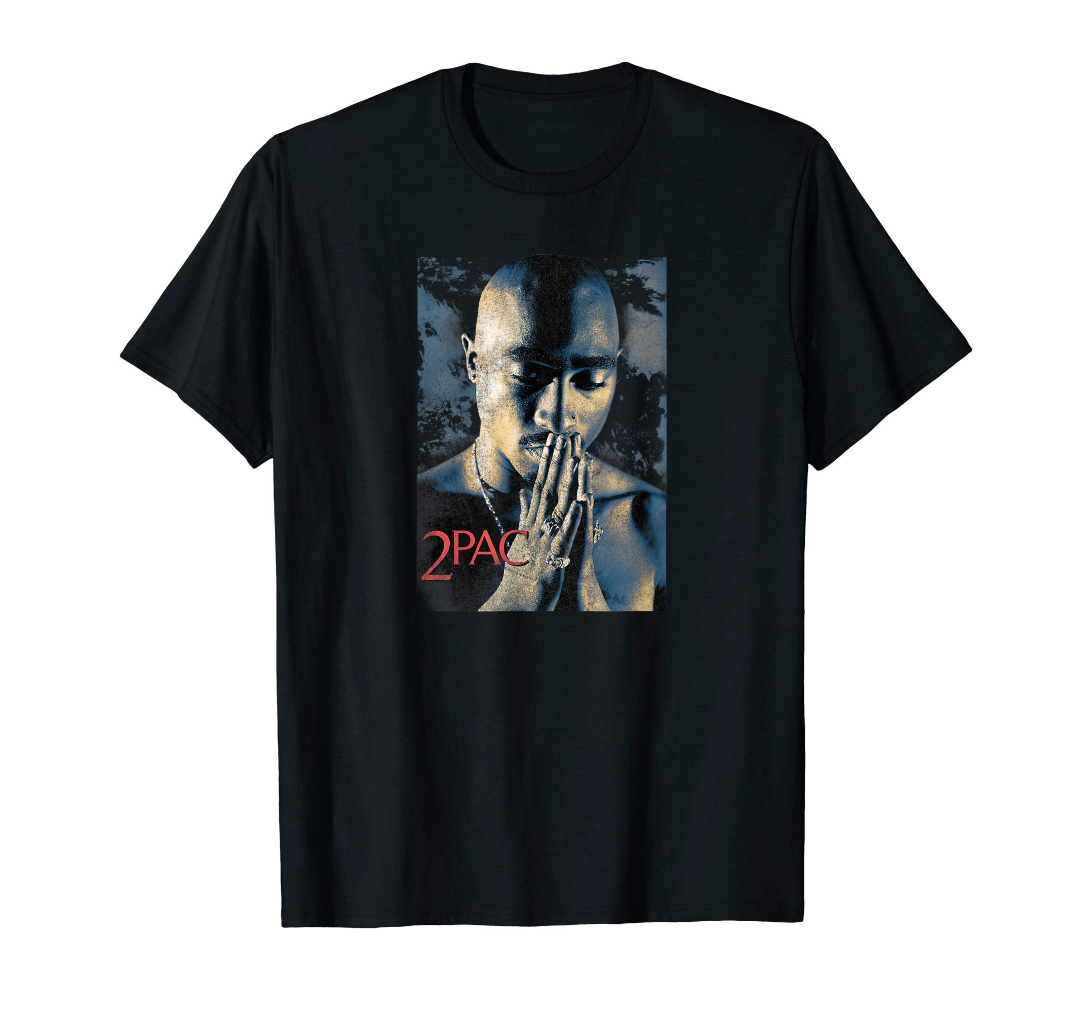Tupac Grunge Praying Unisex-Kids Black Short Sleeve T-Shirt
