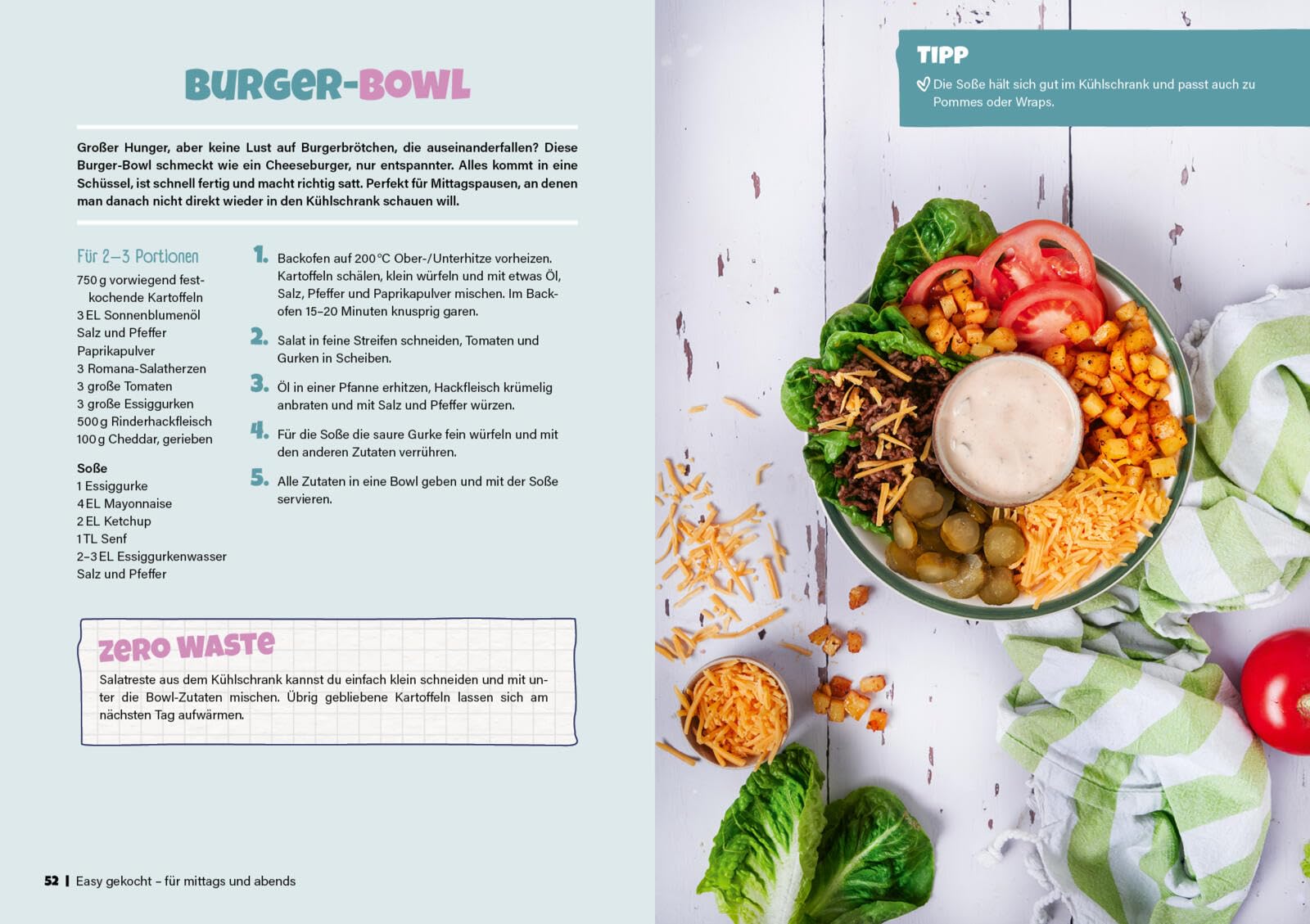 Back to School – Das Kochbuch für Teenies: Schnell, easy, lecker – Rezepte für Frühstück, Lunchbox und Partys | Nachhaltige und alltagstaugliche ... zum Schulstart (Kochbücher für Teenies)