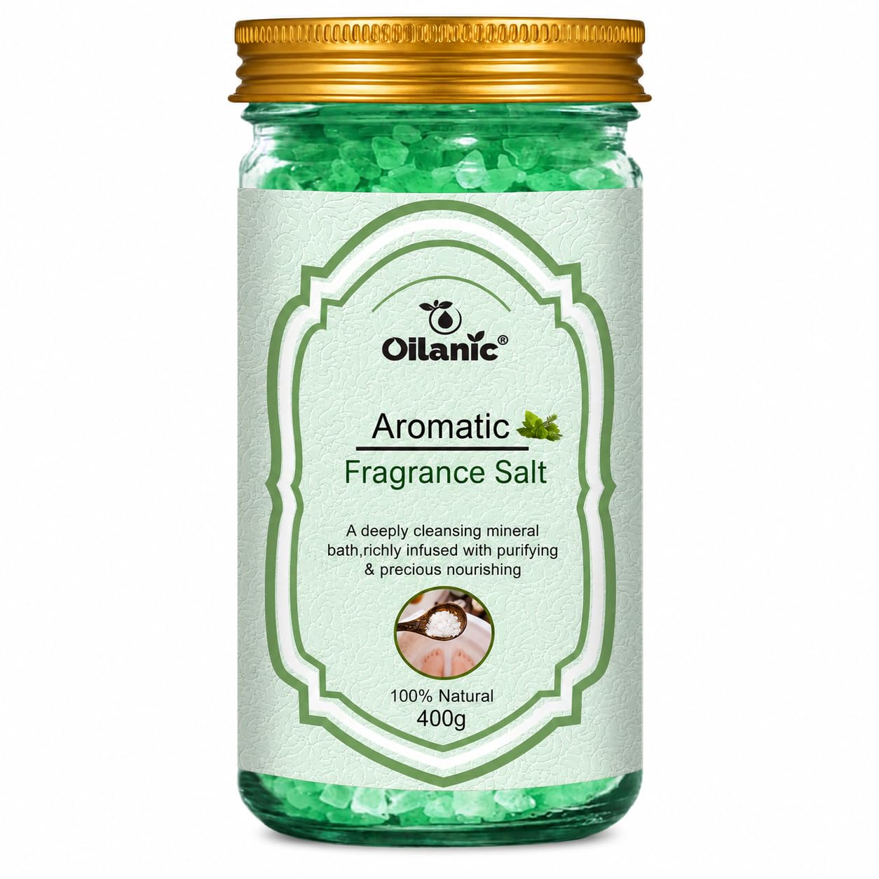 Aromatic Aromatic Mineral Bath Salt for Bath Soak | Scented Spa Bath Crystals | 400 grams Epsom Salt for Body Wash-picture-55