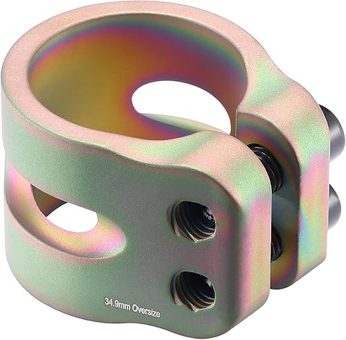 Miniatura 3 de Envy Scooters - Abrazadera de gran tamaño de 2 pernos, de aluminio ligero, doble abrazadera IHC y HIC de compresión para barras estándar y de gran