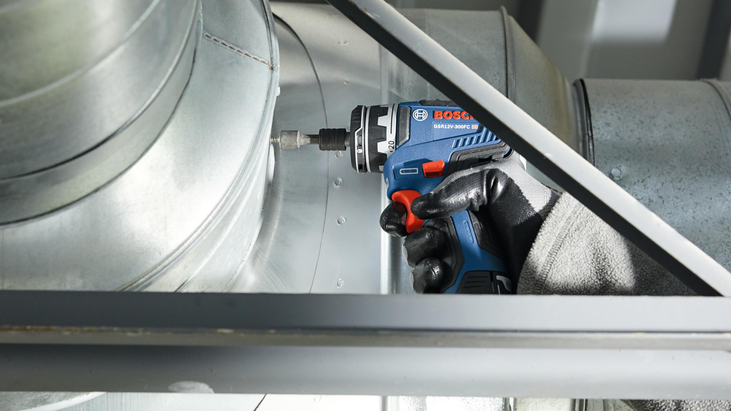 Bosch GSR12V-300FCB22 12V Max EC Brushless Flexiclick 5 en 1 Drill/Driver System with (2) 2.0 Ah Batteries
