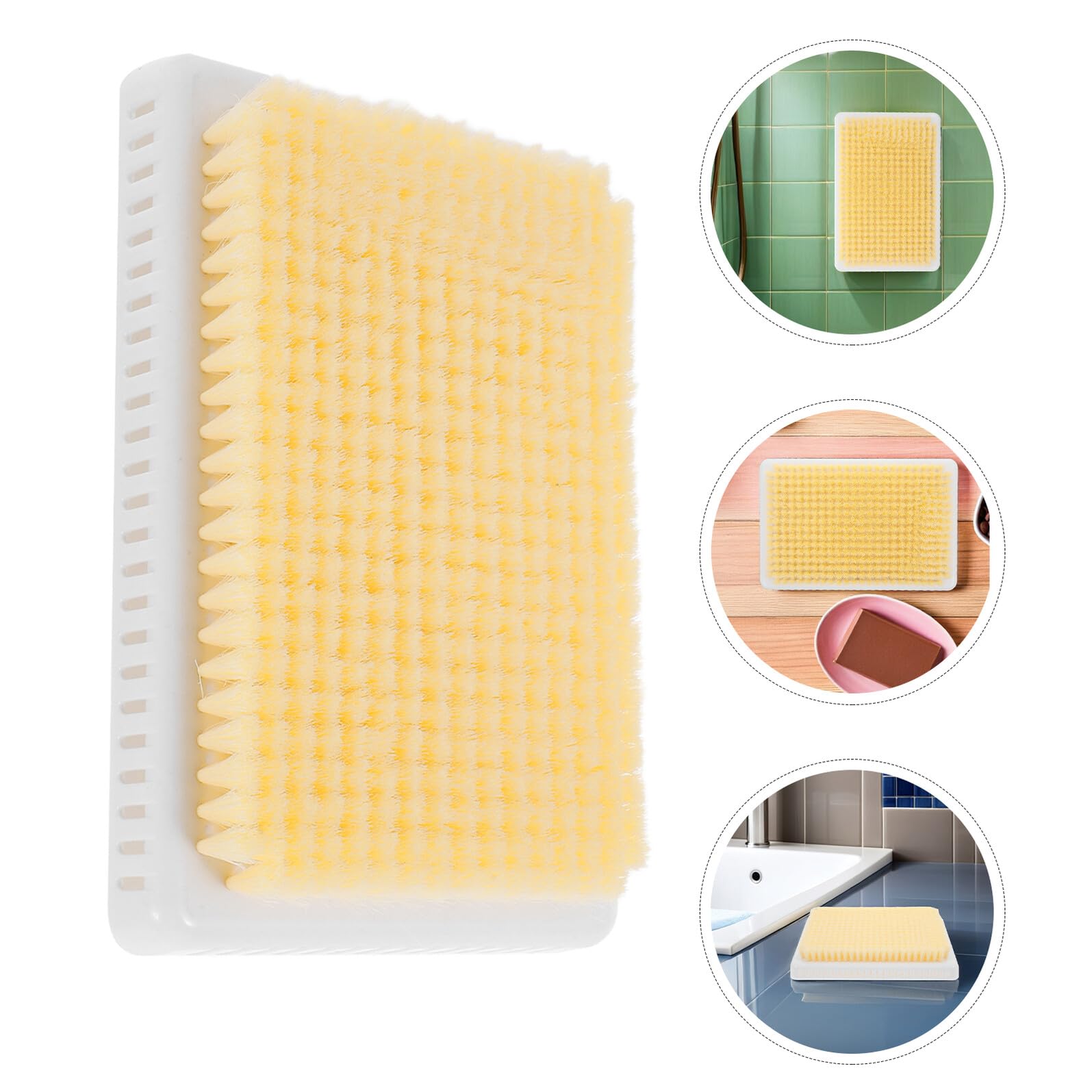 TOPBATHY Wandmontierter Rückenschrubber und Tiefenreinigender Peelingfunktion aus Kunststoff 2 Stück mit Stabiler Befestigung für Dusche für Entspannende Körperpflege Zuhause