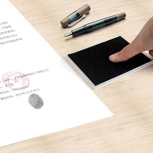 Miniatura 3 de Almohadilla para sellos, almohadilla de tinta de 5 x 4 pulgadas, color negro