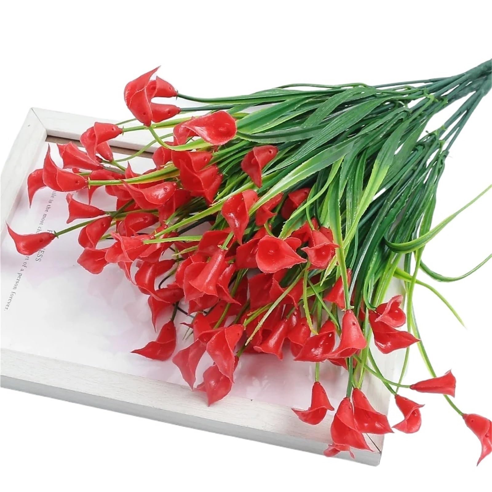 Dcrxz Artificial Flowers 10PCS Artificial Calla Lily Bouquet, 33 cm – Home Decor, Garden Decor, Wedding Decor, Outdoor Vase Arrangements, Plants(1)