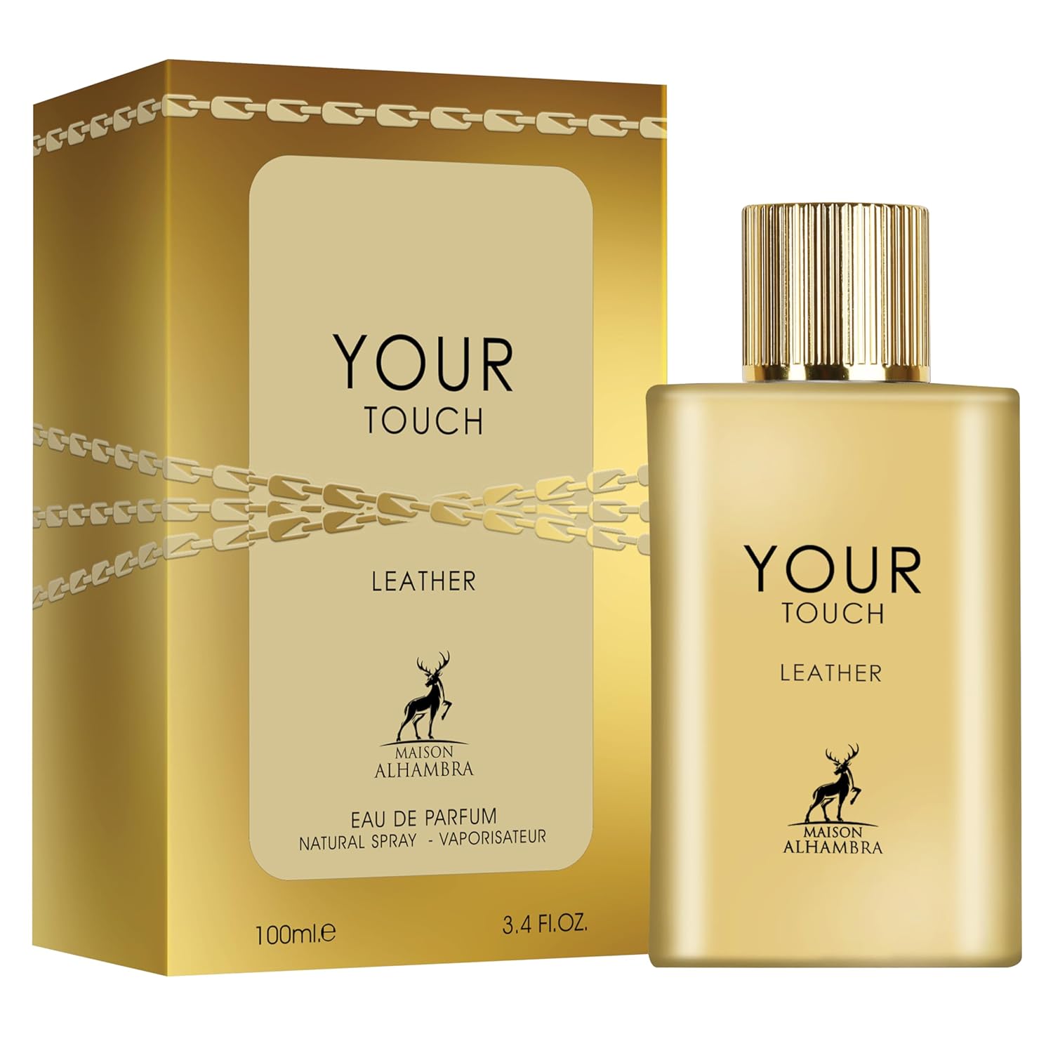 Maison Alhambra Your Touch Leather – Spicy, Woody, Fruity, Sweet – Eau de Parfum Spray Long-Lasting Fragrance for Unisex, 3.4 Ounce / 100 ml - Image 2