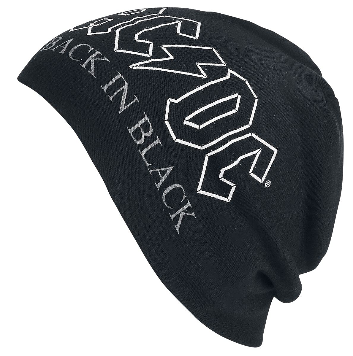 AC/DC Back in Black - Light Beanie Unisex Hat Black Band Merch, Bands, Black, One Size