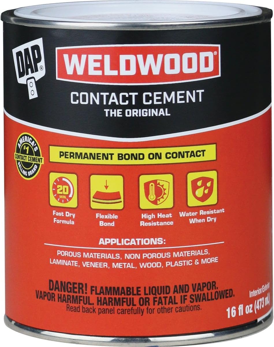 Dap 00271 Weldwood Contact Cement, 1-Pint