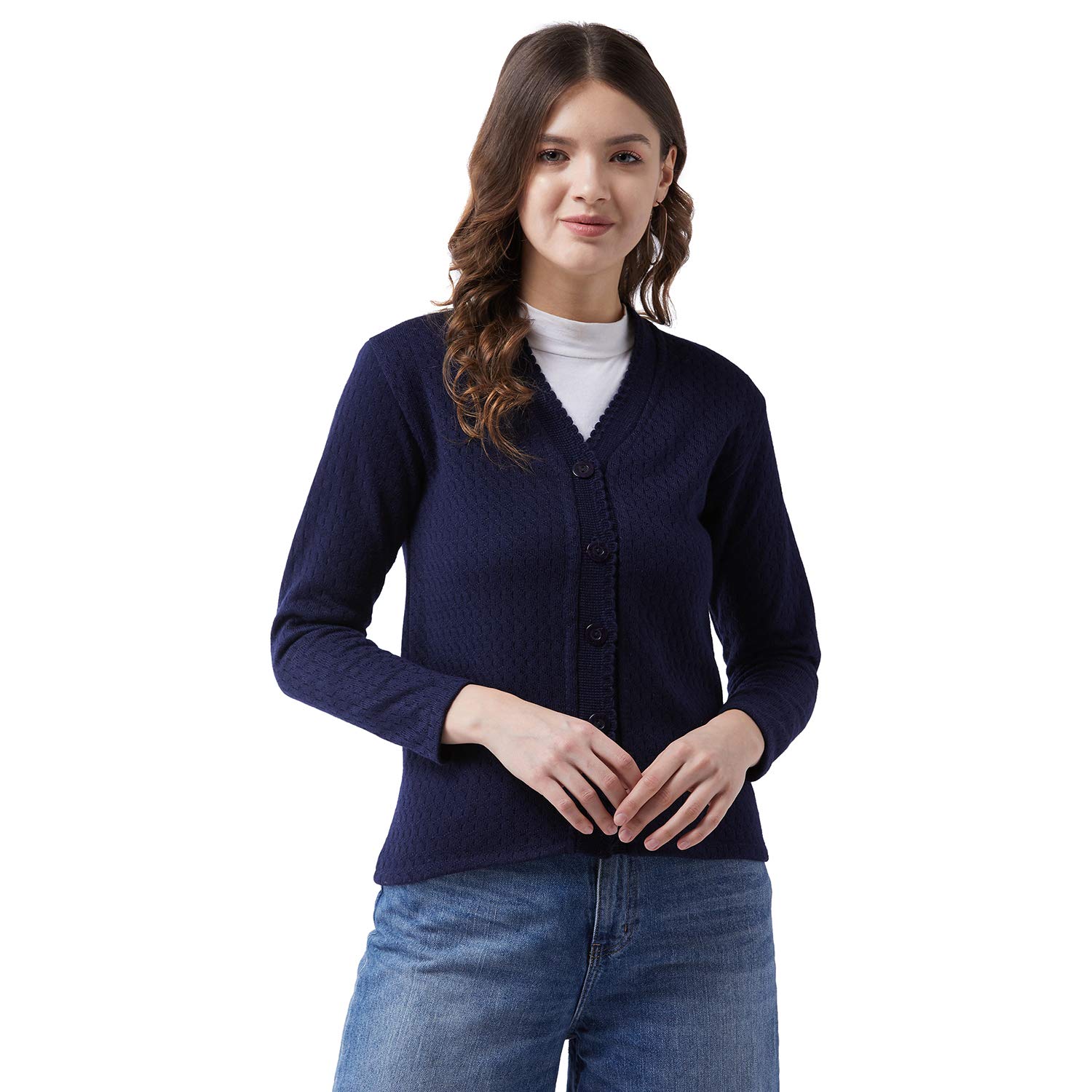pivl Women's Blended V-Neck Sweater-picture-24