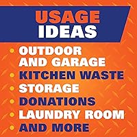 Vista 5 de Hefty Easy Flaps - Bolsas de basura grandes multiusos, 30 galones, 40