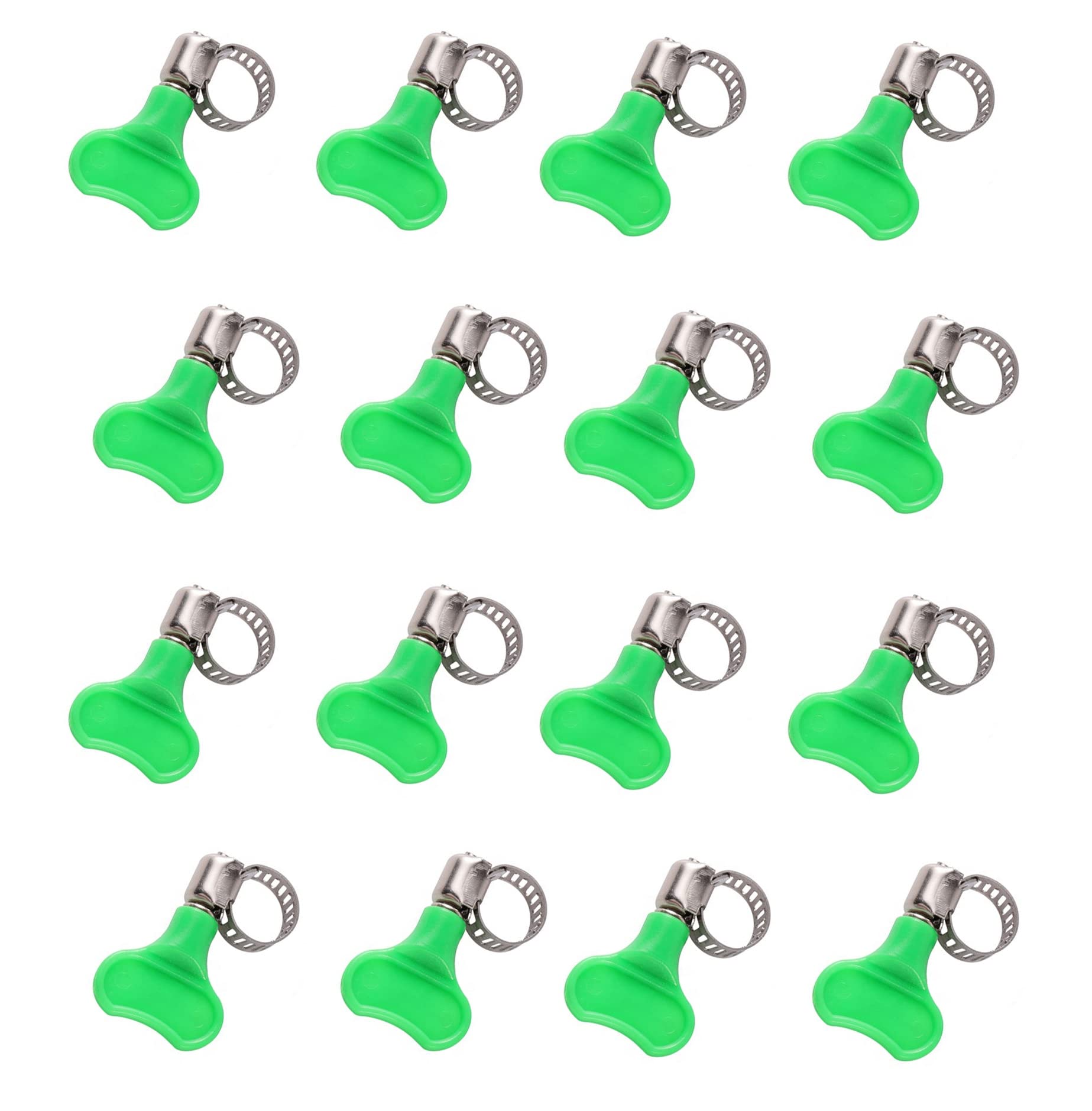 BATH GURU Stainless Steel Hand Adjustable Worm Gear Key Type Hose Clamps 1 Inch Gas Water Tap Garden Pipe Clamp Clips for Plumbing Mechanical & Multi Uses (Pack Of 16, 1 Inch) (B0BD8SWTSX) Amazon Price History, Amazon Price Tracker