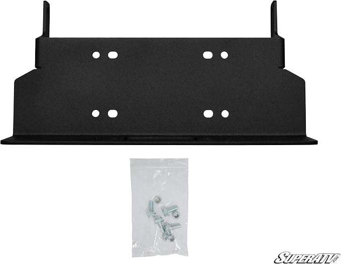 SuperATV Black Ops 3500 LB Winch con placa de montaje miniatura 3