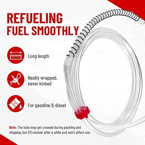 Miniatura 4 de CarBole Juego de bomba de transferencia de combustible de 12 V, mueve 30 galones por hora 5-9 PSI para gasolina diésel, todo en uno estuche de