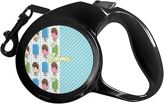 Popsicles and Polka Dots Retractable Dog Leash - Large (Personalized)