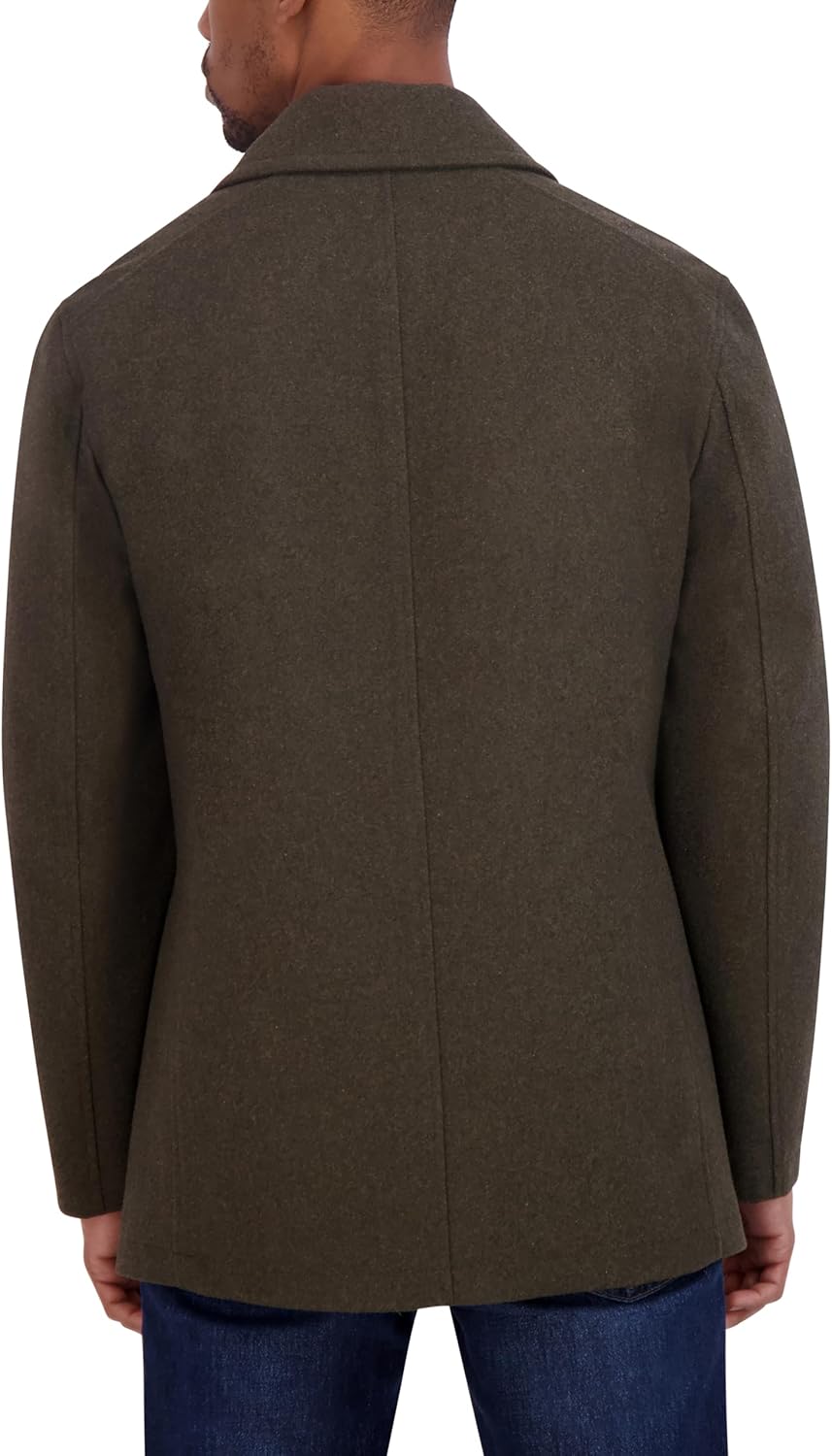 Nautica Men's Wool Blend Peacoat – Double-breasted Winter Coat, Regular, Big & Tall Sizes - Image 4