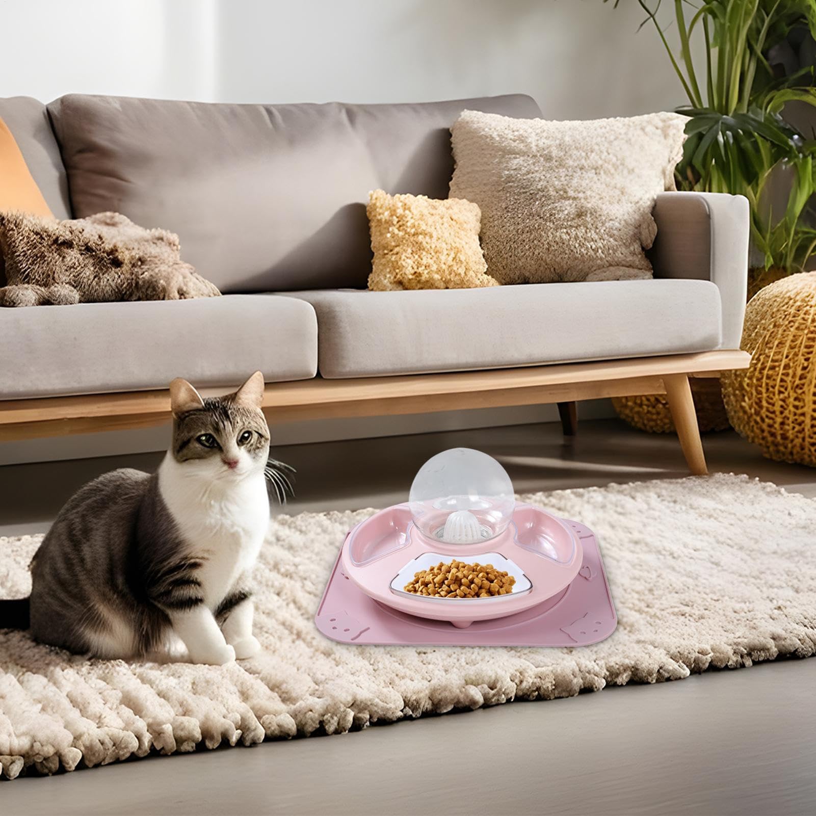 Katzennäpfe rutschfest Sicher | Multifunktionaler Futternapf Für Katzenbesitzer, Haustiereltern, Kätzchen, Wohnung, Wohnzimmer, Schlafzimmer, Büro, Garten,