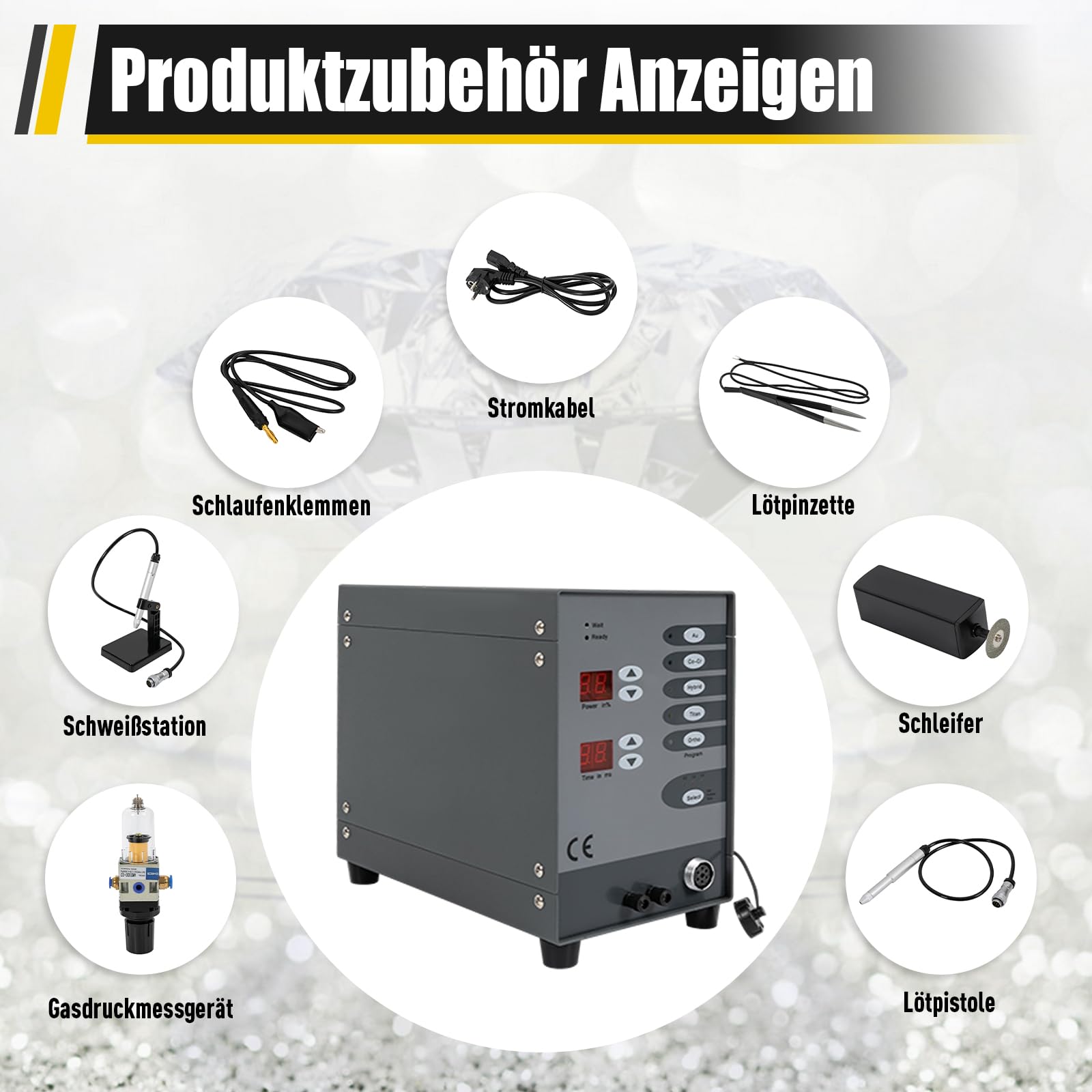 Automatische Punktschweißmaschine, Puls-Argon-Lichtbogenschweißmaschine Automatische Schweißmaschine, Schmuckschweißmaschine Schmuckreparaturwerkzeug für Schmuck-Schweißen