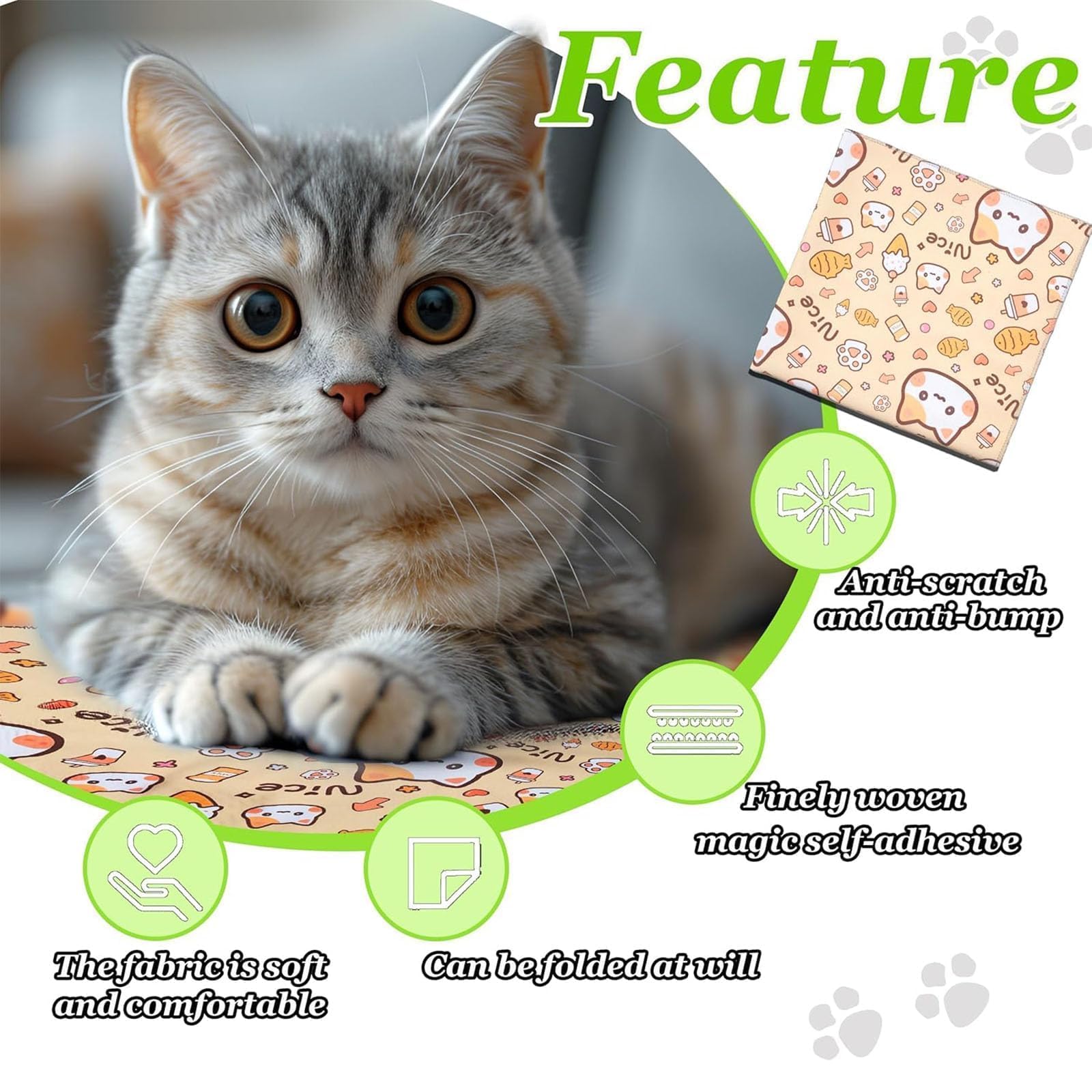 Cat Wrap, Cat Grooming Bag, Cat Claw Covers, Cat Wrap for Cutting Claws Cat Calming Products - Image 3