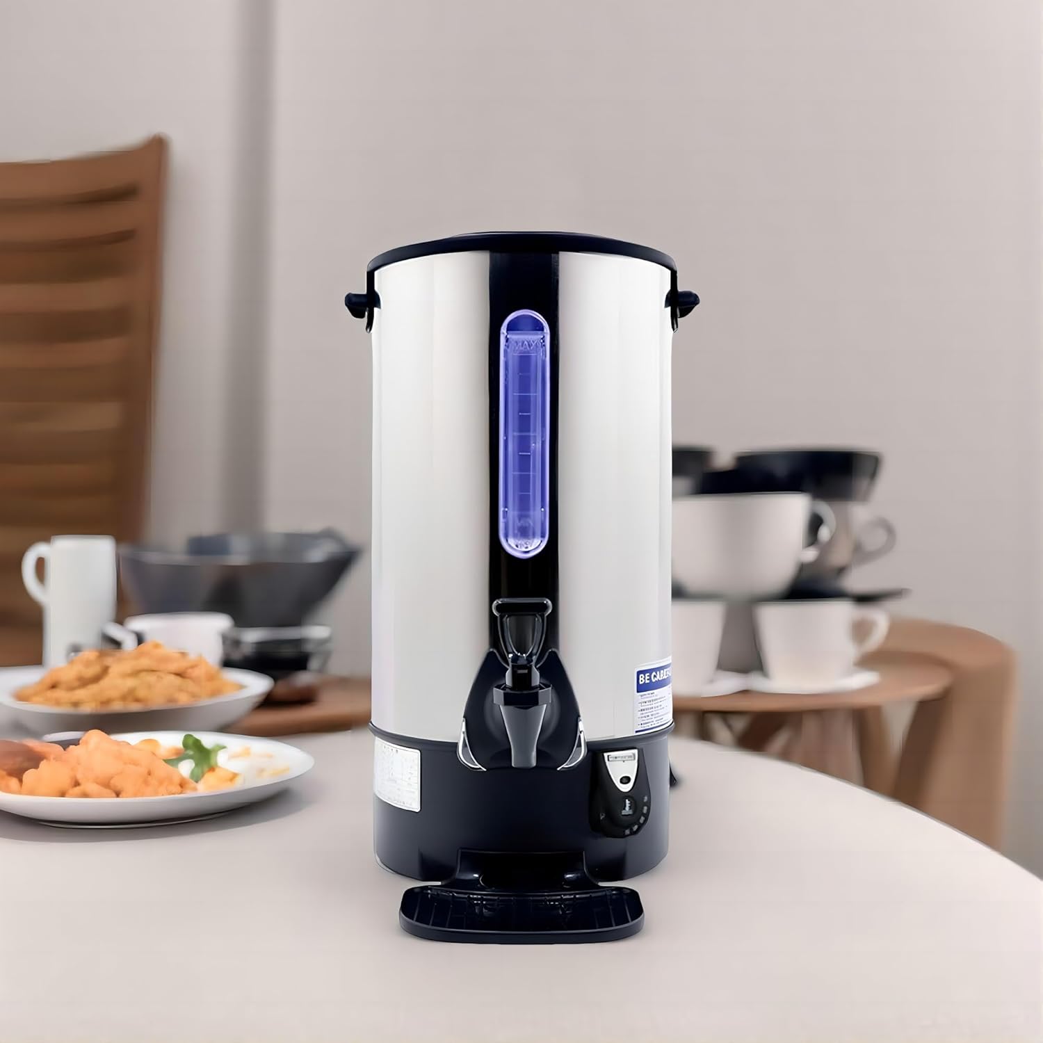 Electric Hot Milk Kettle Warmer Stainless Steel Hot Milk Dispenser Hot Milk Boiler And Warmer with Double Liner Quick-Temp or Boil for Milk Tea Coffee 1500W 12.9 Liter Capacity