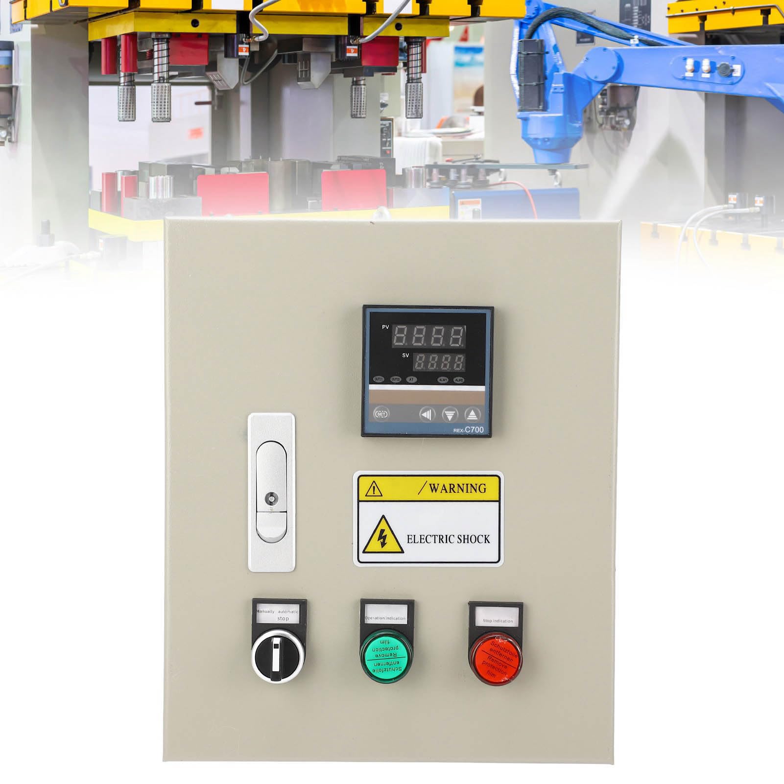 Fafeicy Trójfazowy Regulator Temperatury, Obudowa Stalowa ABS PID, 3 Fazowy