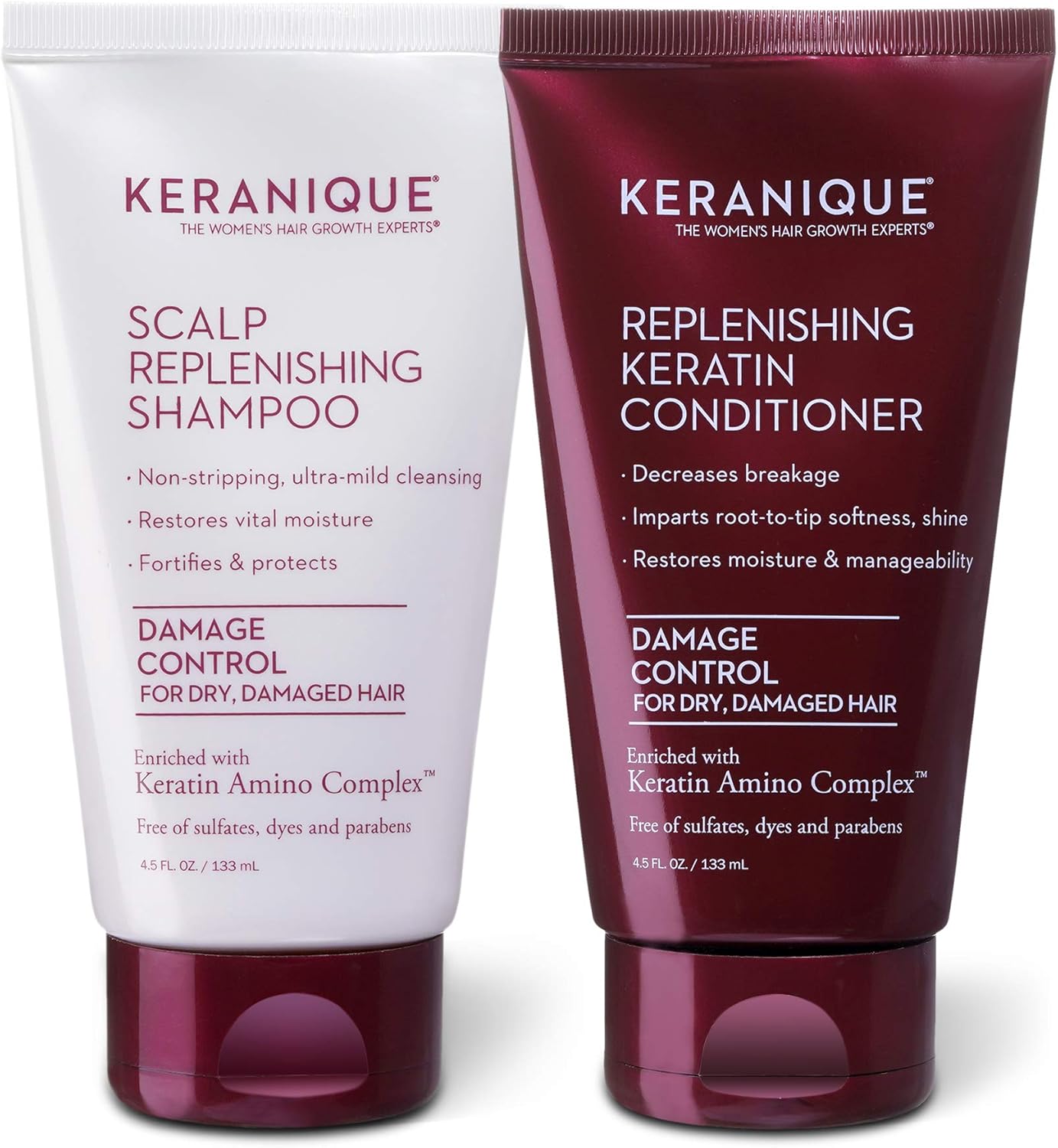 Keranique Damage Control AntiHair Loss Shampoo and Conditioner Kit for