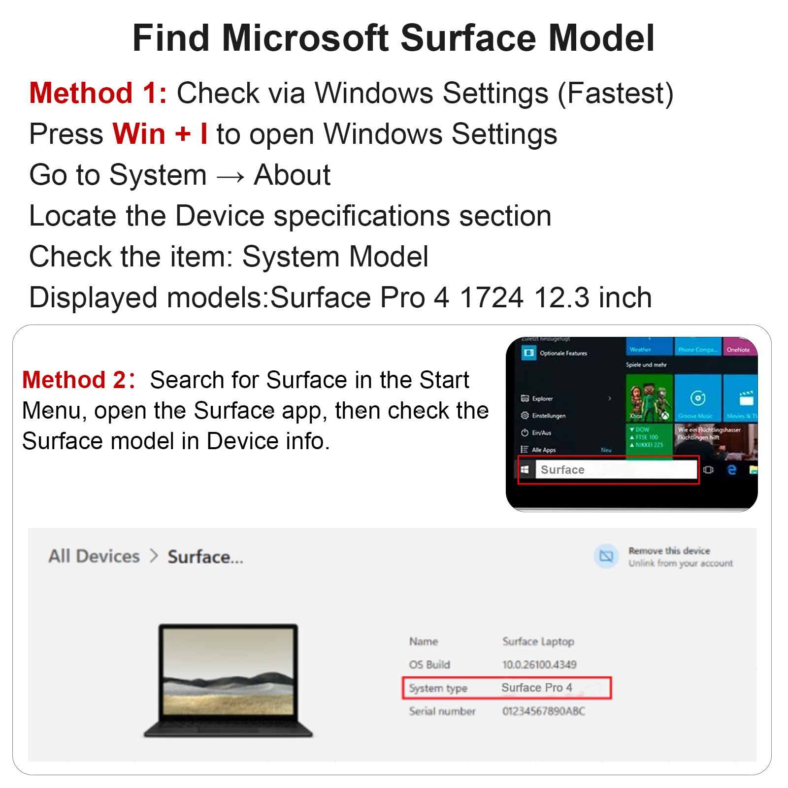ASUNCELL 38.2wh 7.5v G3HTA027H DYNR01 Notebook Battery for Microsoft Surface Pro 4 1724 12.3 Inch Series